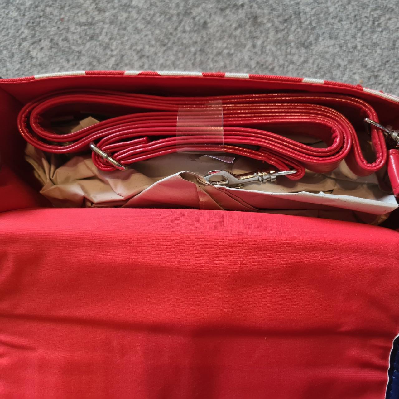 Next Women's White and Red Bag Depop