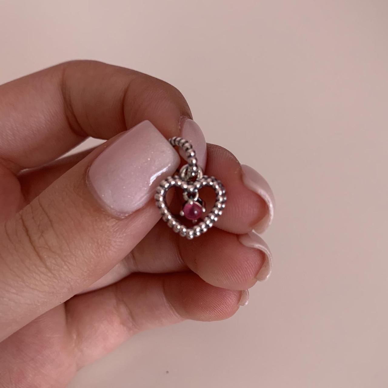 pandora necklace pink heart