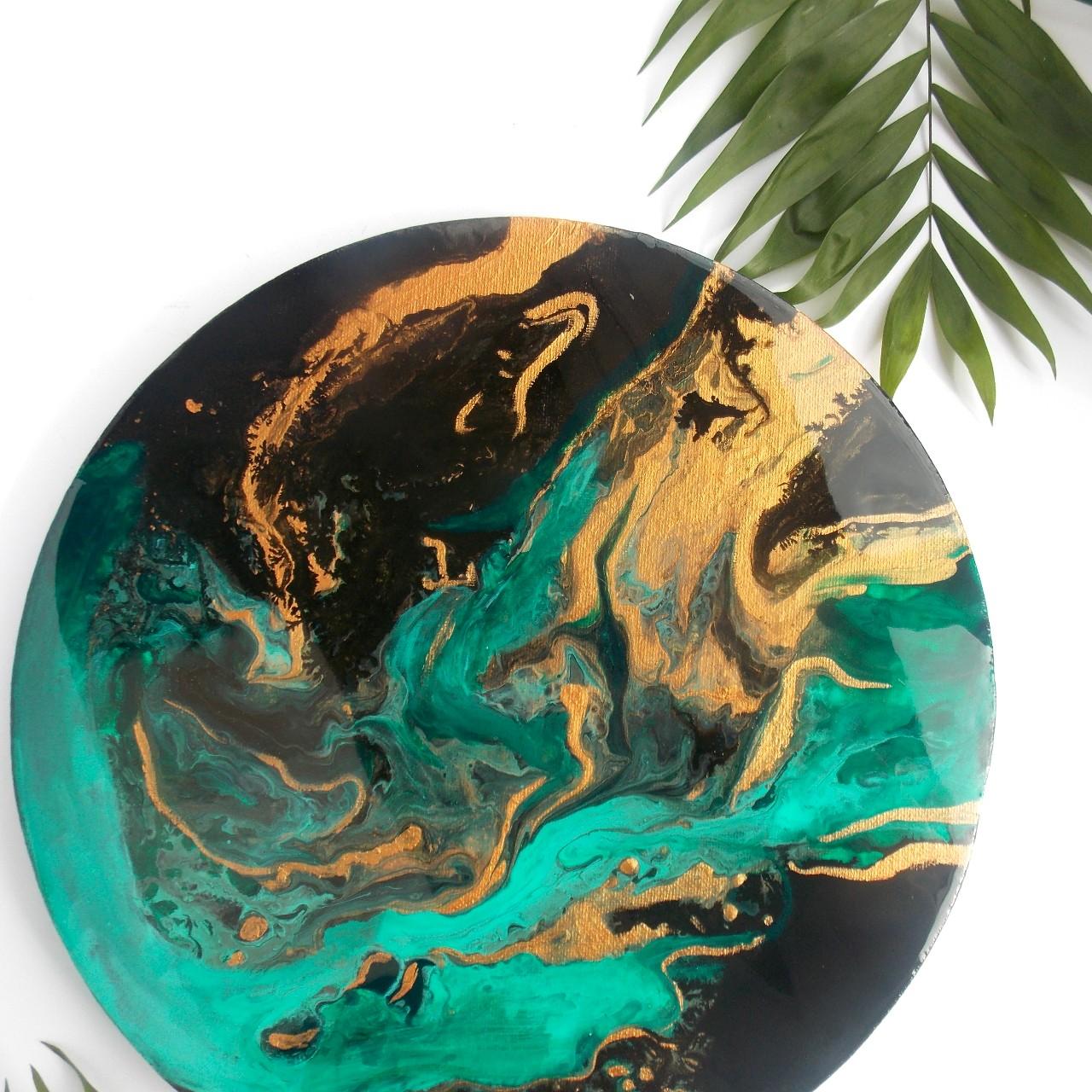 'Bronze Mint Retreat' Painting Canvas 🌿Free postage... Depop