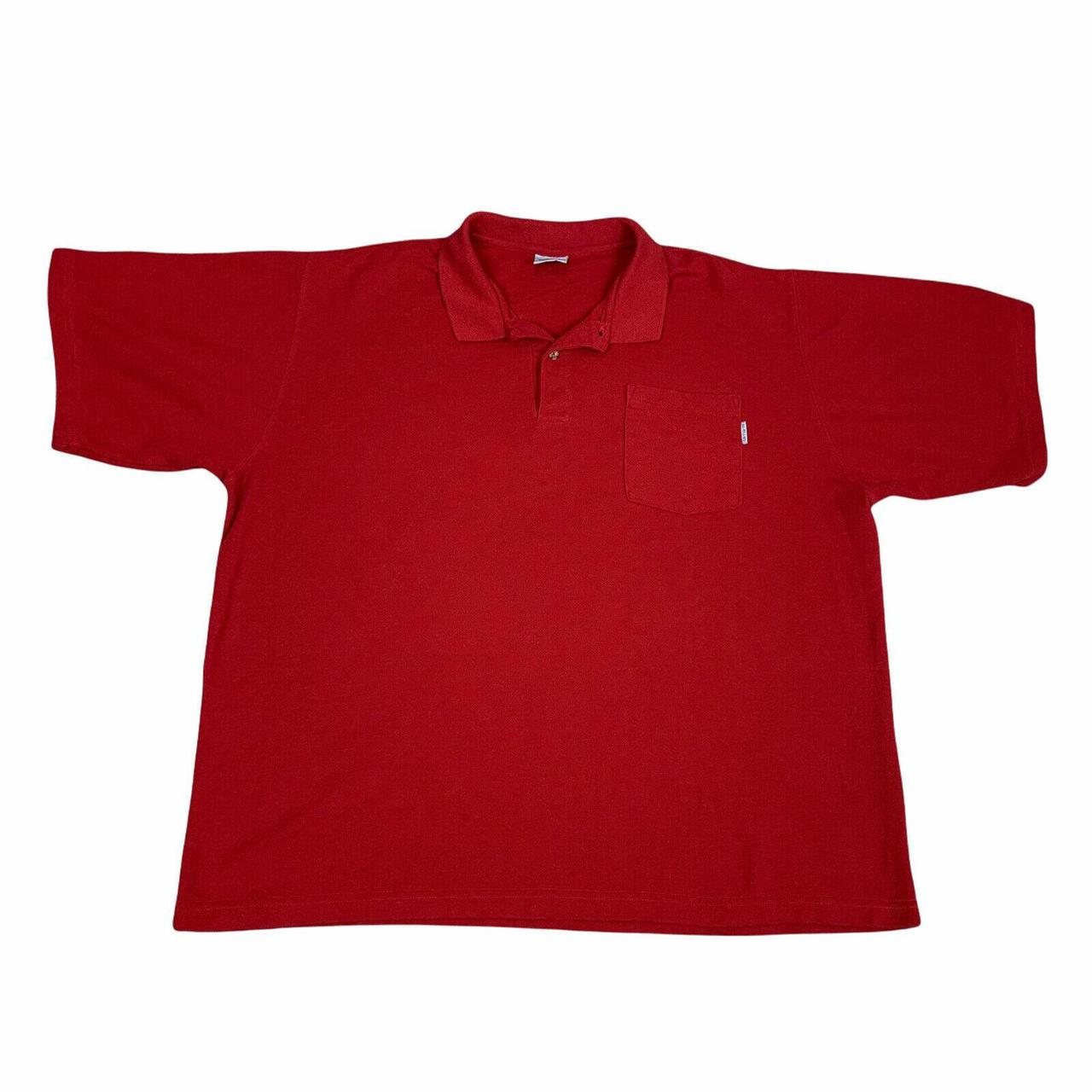 Carhartt Polo Shirt Mens Extra Large Red Outdoor... - Depop