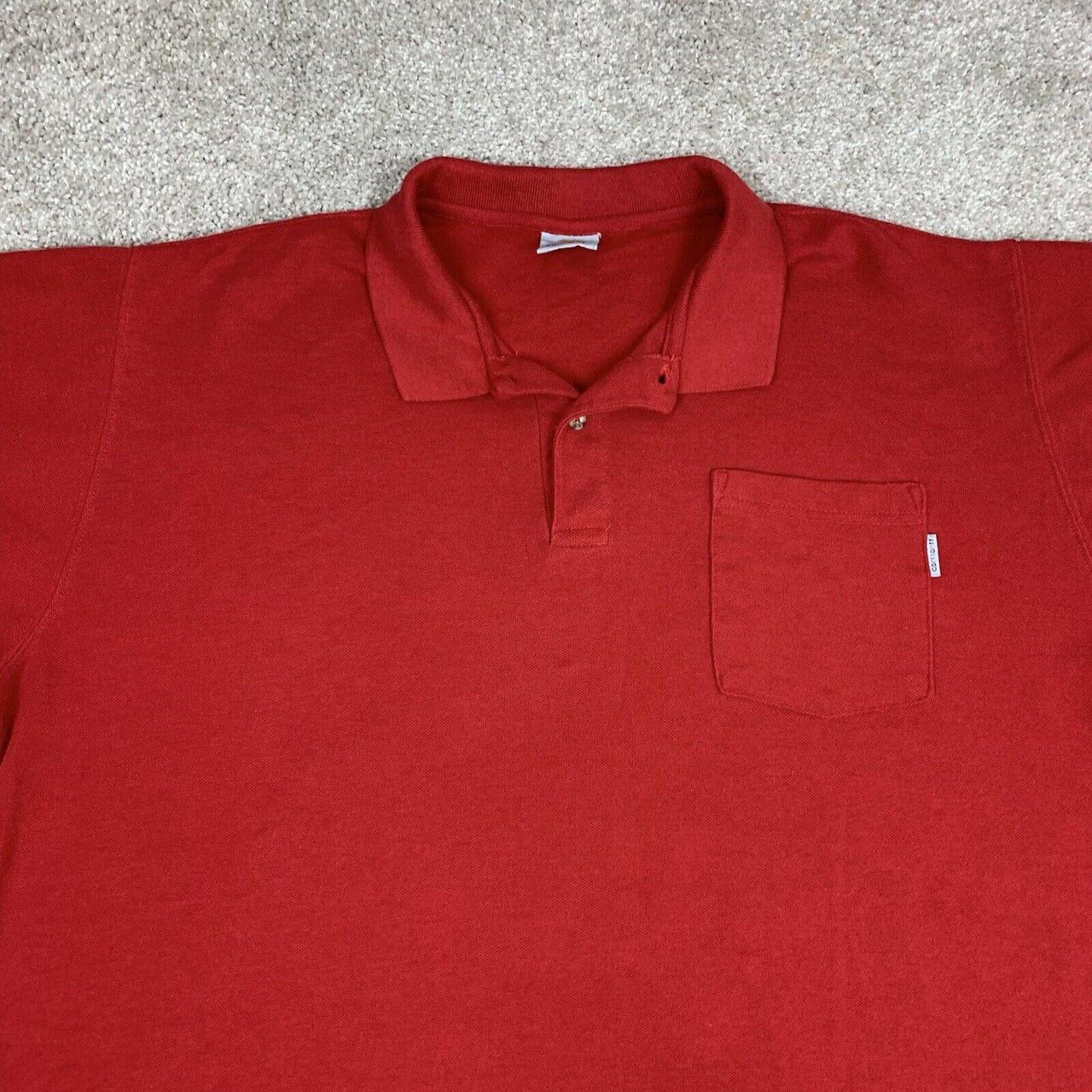 Carhartt Polo Shirt Mens Extra Large Red Outdoor... - Depop