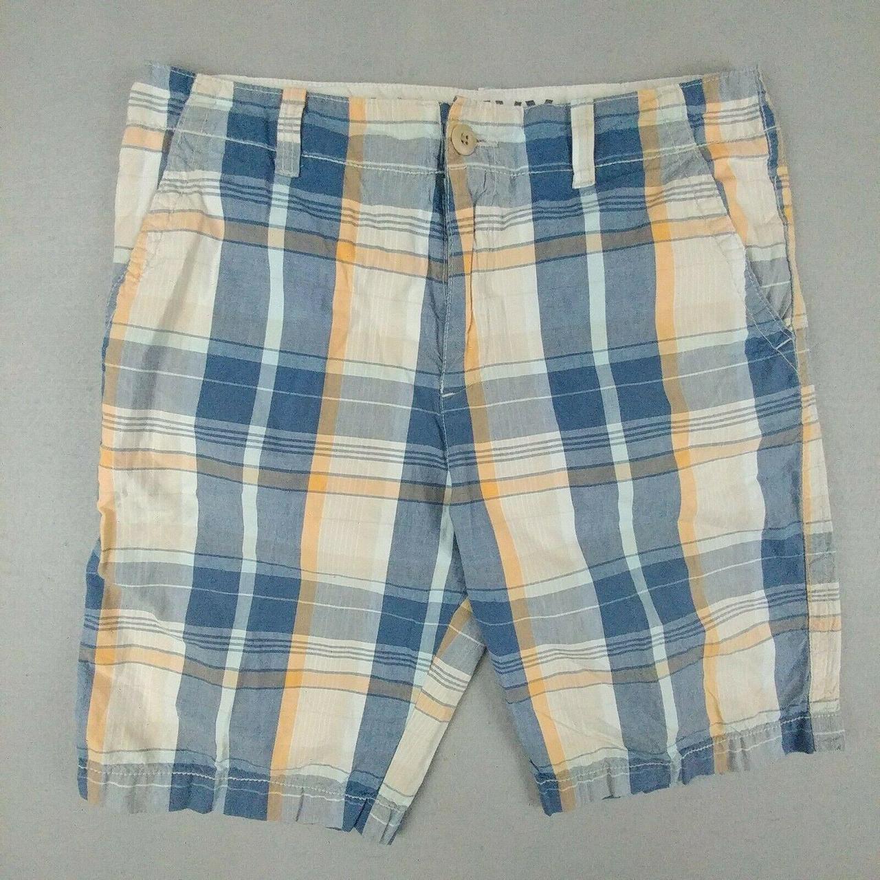 old navy mens plaid shorts