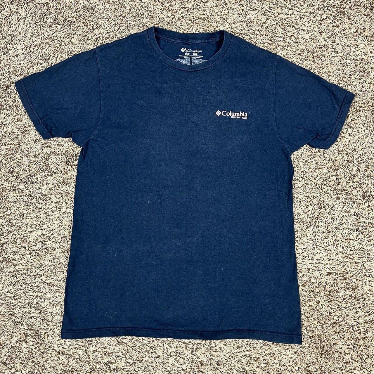 Columbia PFG Tee Teal double sided t shirt for the - Depop
