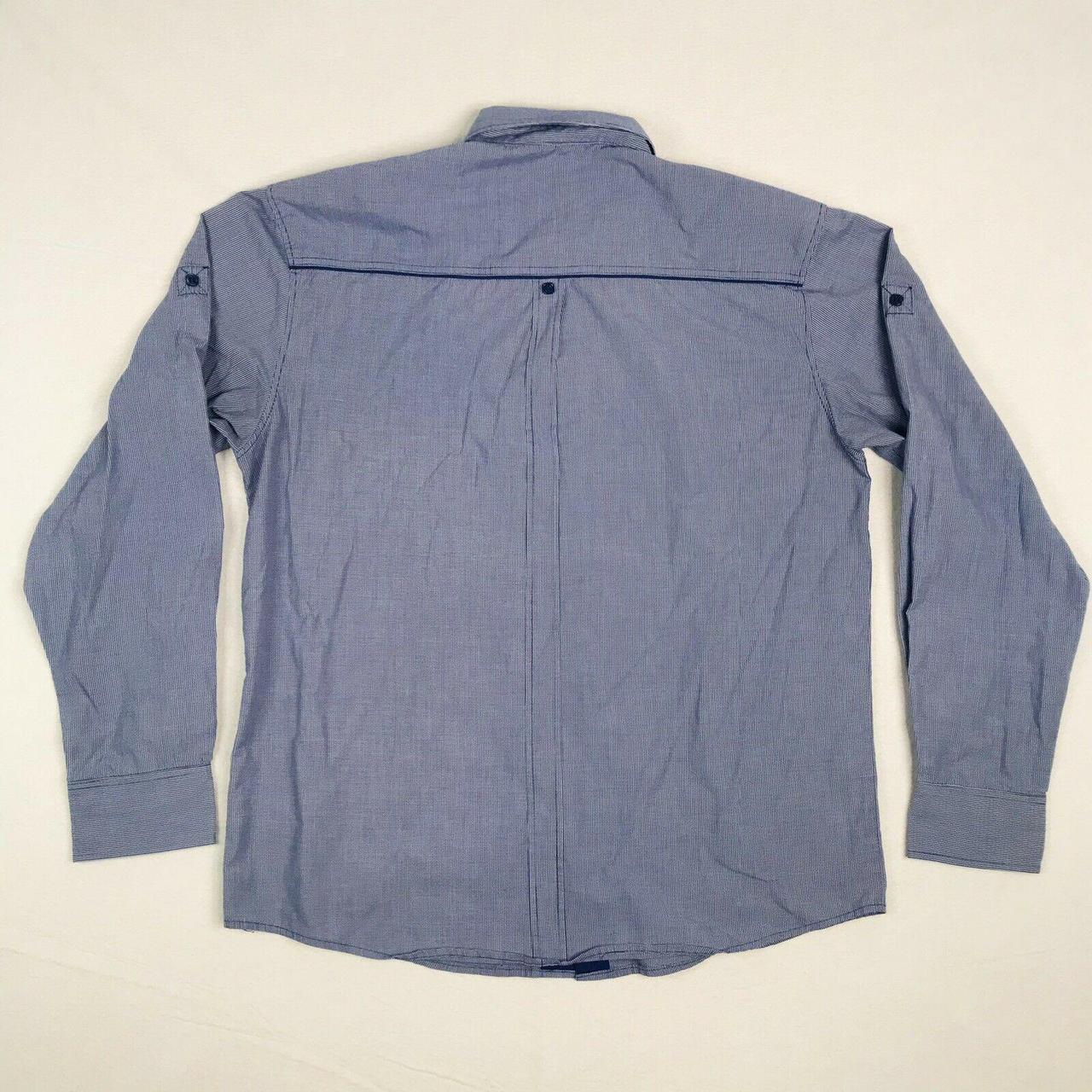 Miskeen Originals Button Up Shirt Mens XXL 2XL Blue... - Depop