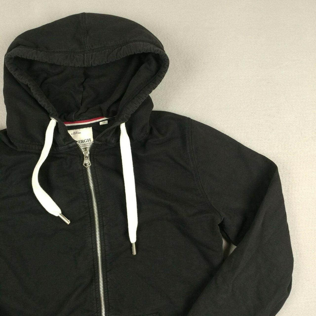 Lindbergh Hoodie Mens Small S Full Zip Black Long... - Depop