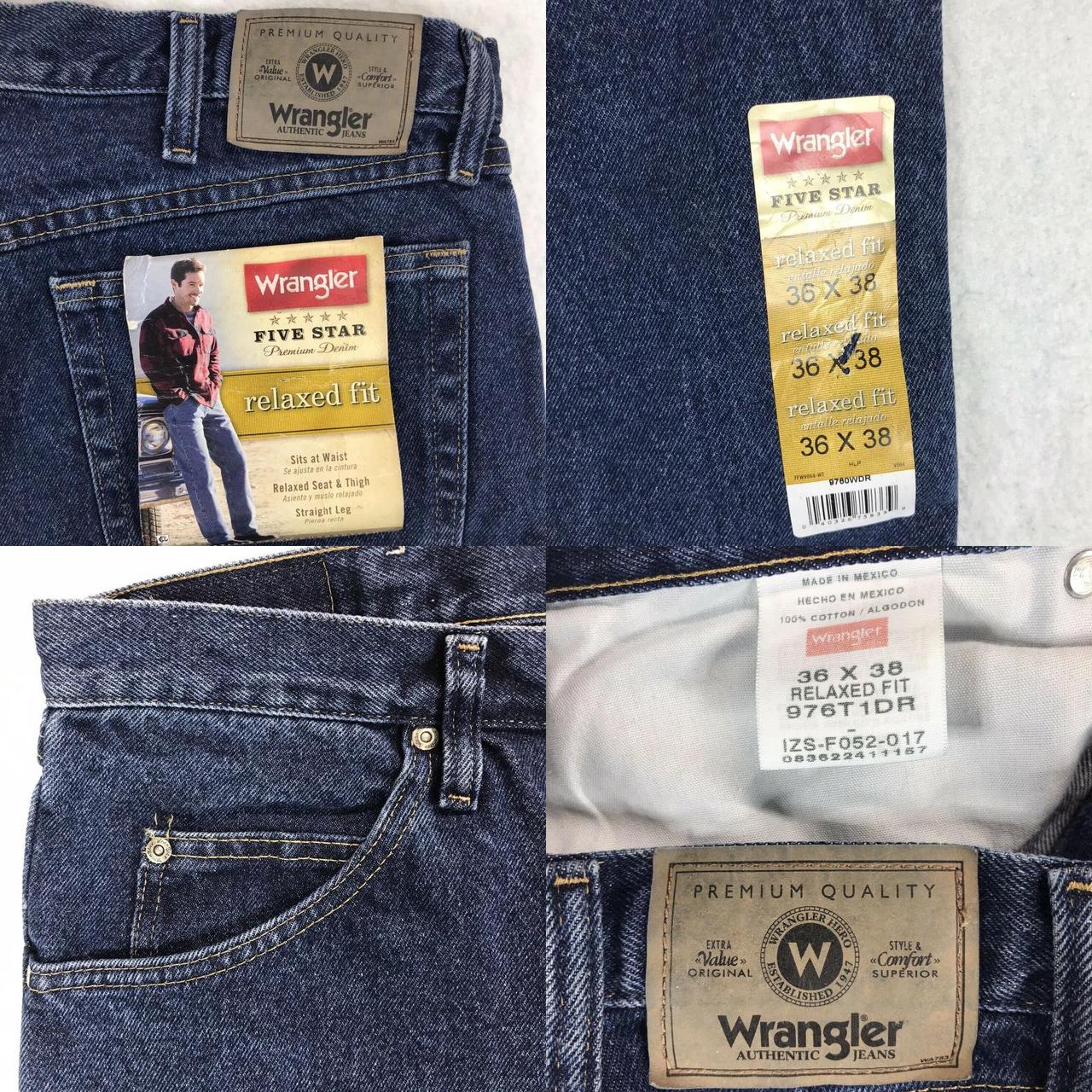 wrangler jeans 36 x 38