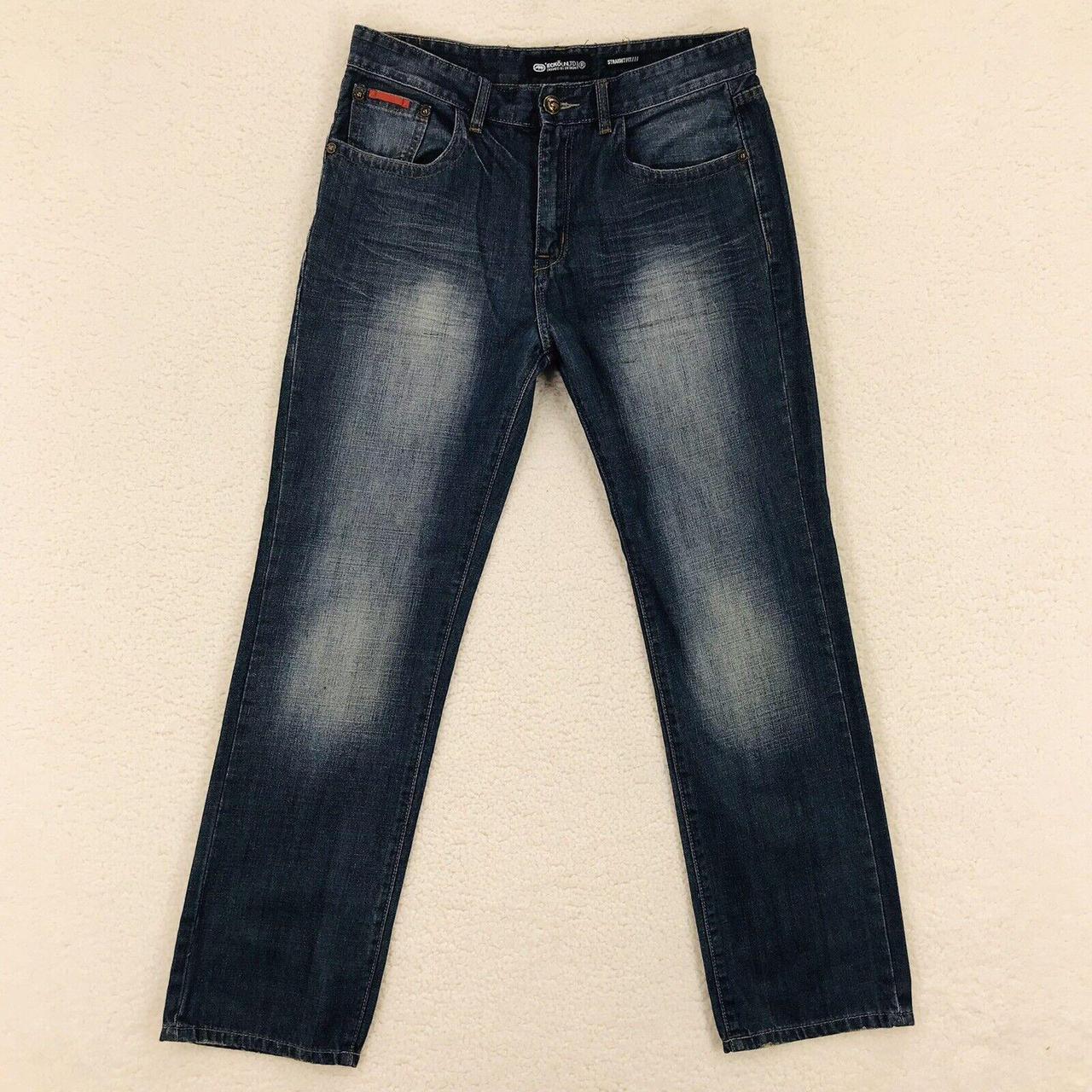 Ecko Unltd Jeans Mens 34x31 Straight Fit Blue Denim... Depop