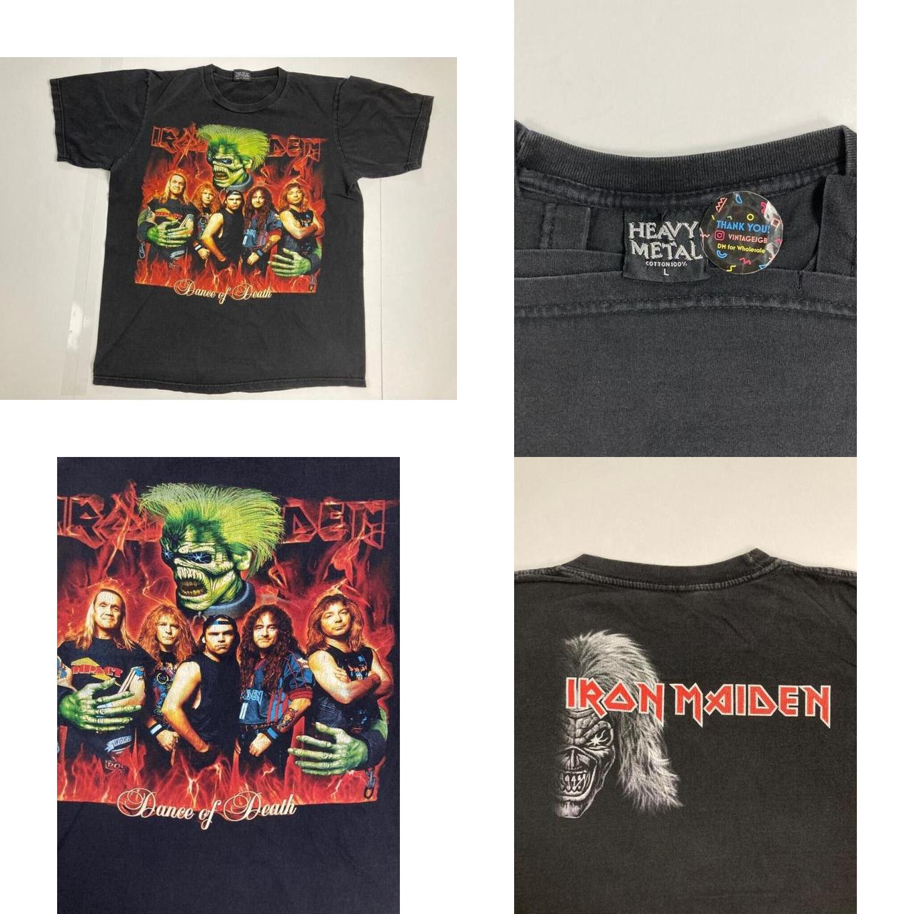 Iron Maiden 2003 Tour Dance Of Death Vintage Rock... - Depop