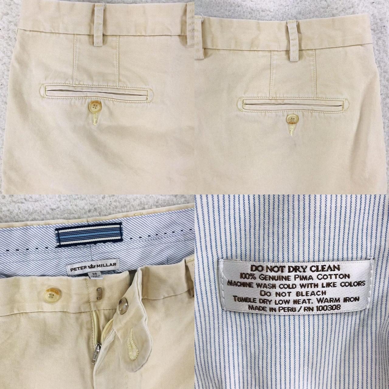 Peter Millar Mens Shorts Ivory Size 38x6 Casual Golf... Depop