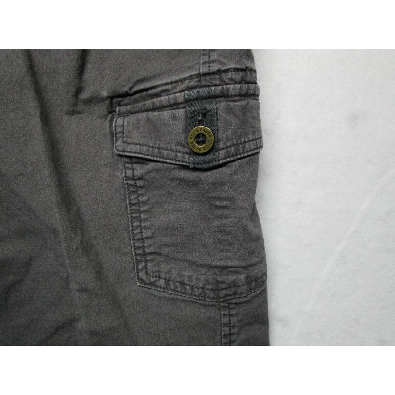 Eddie Bauer Cargo Pants Womens 10 Mid Rise Gray... Depop