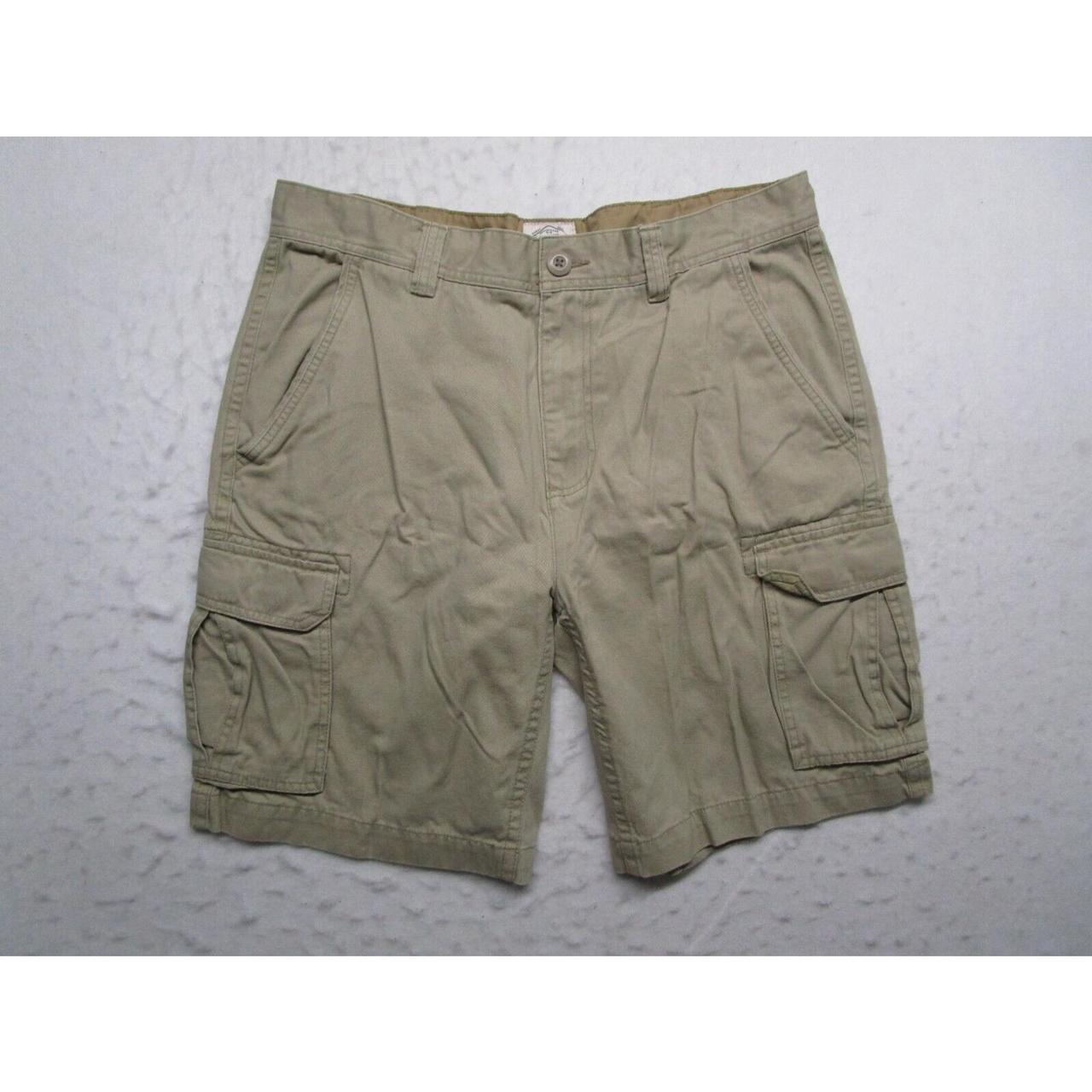 St. Johns Bay Cargo Shorts Mens 36 Beige Pockets... - Depop