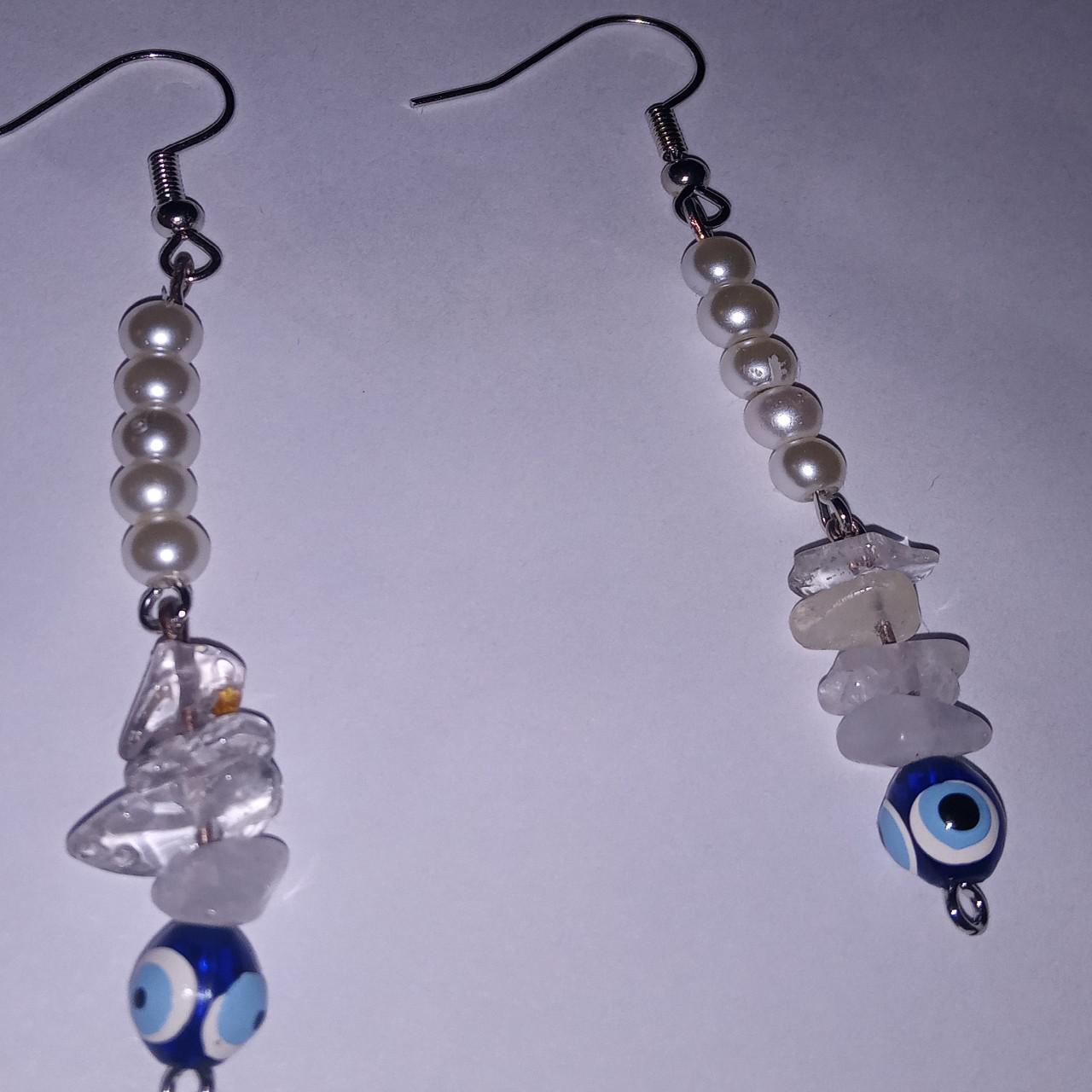 Product Image 1 - 🧿#Evil eye inspired #earrings🧿 with