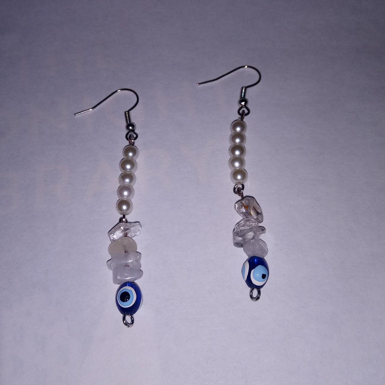 Product Image 2 - 🧿#Evil eye inspired #earrings🧿 with
