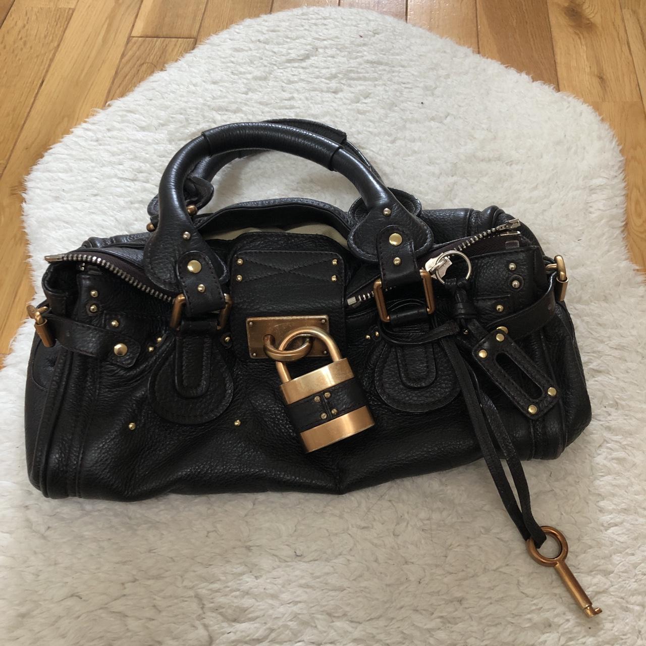 女性が喜ぶ♪ genuine leather Black Chloe Depop | with handbag y2k バッグ