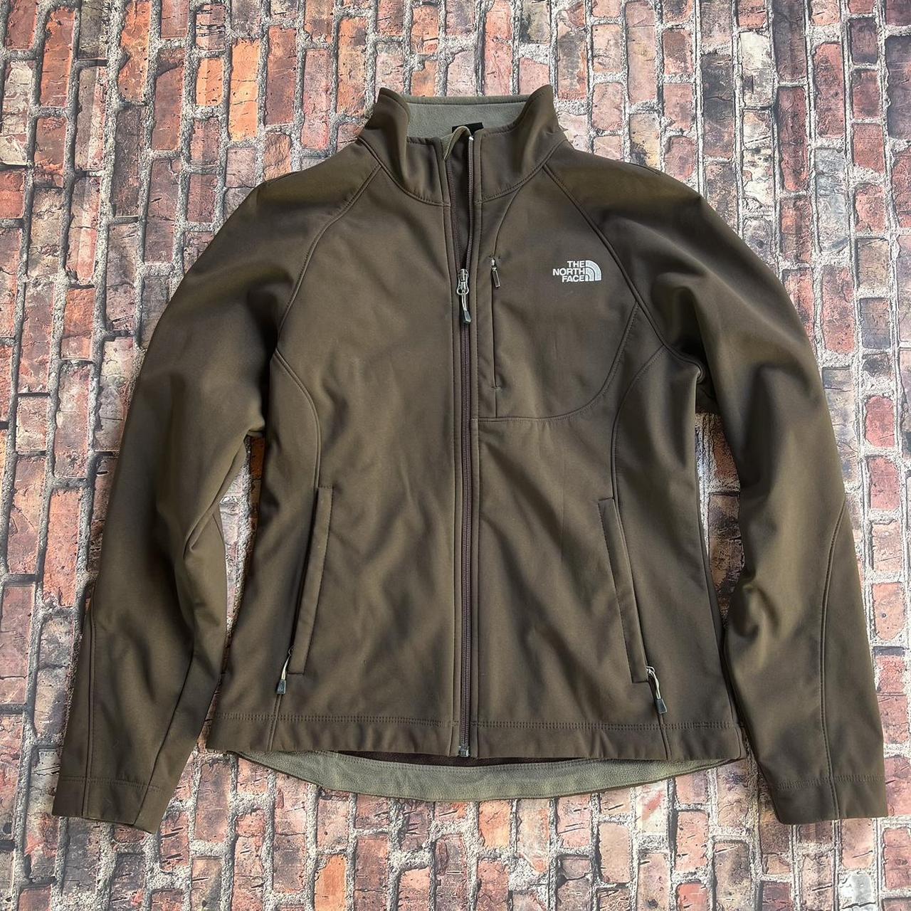 The North Face Brown Apex Jacket Womens Medium See... - Depop