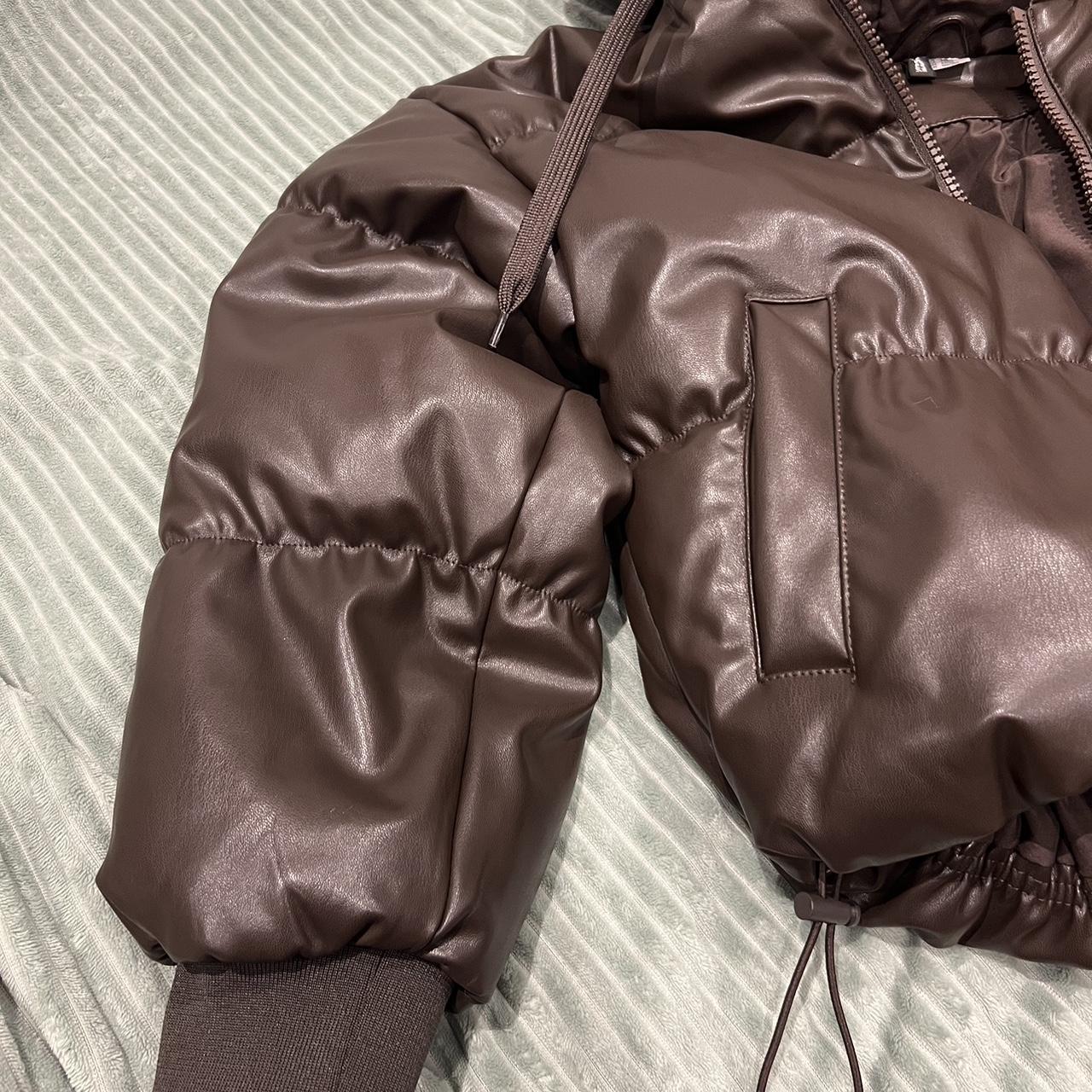 H&M brown puffer coat Used a couple of times but... - Depop