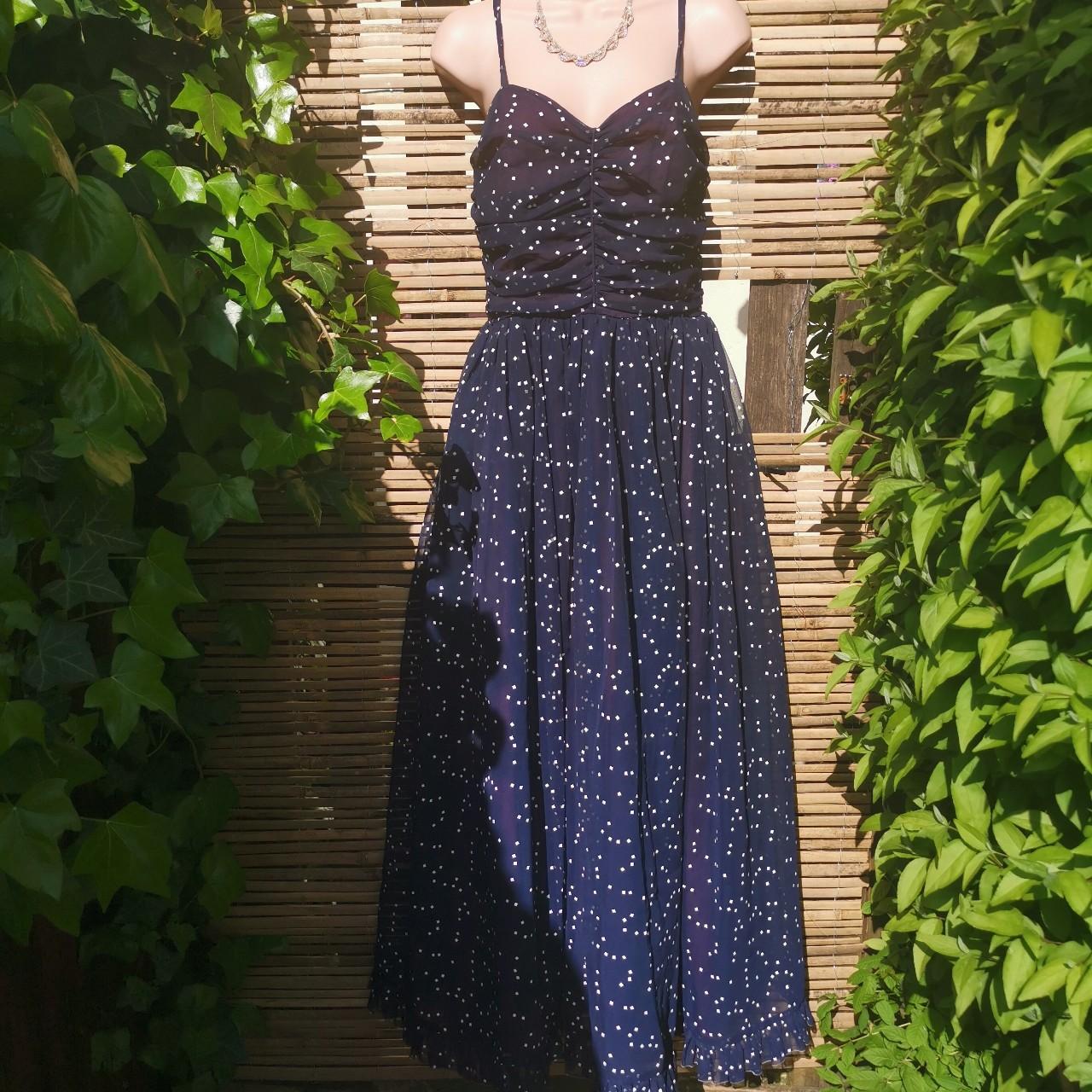 🌸Georgous navy vintage prom dress, pretty unique. ... - Depop