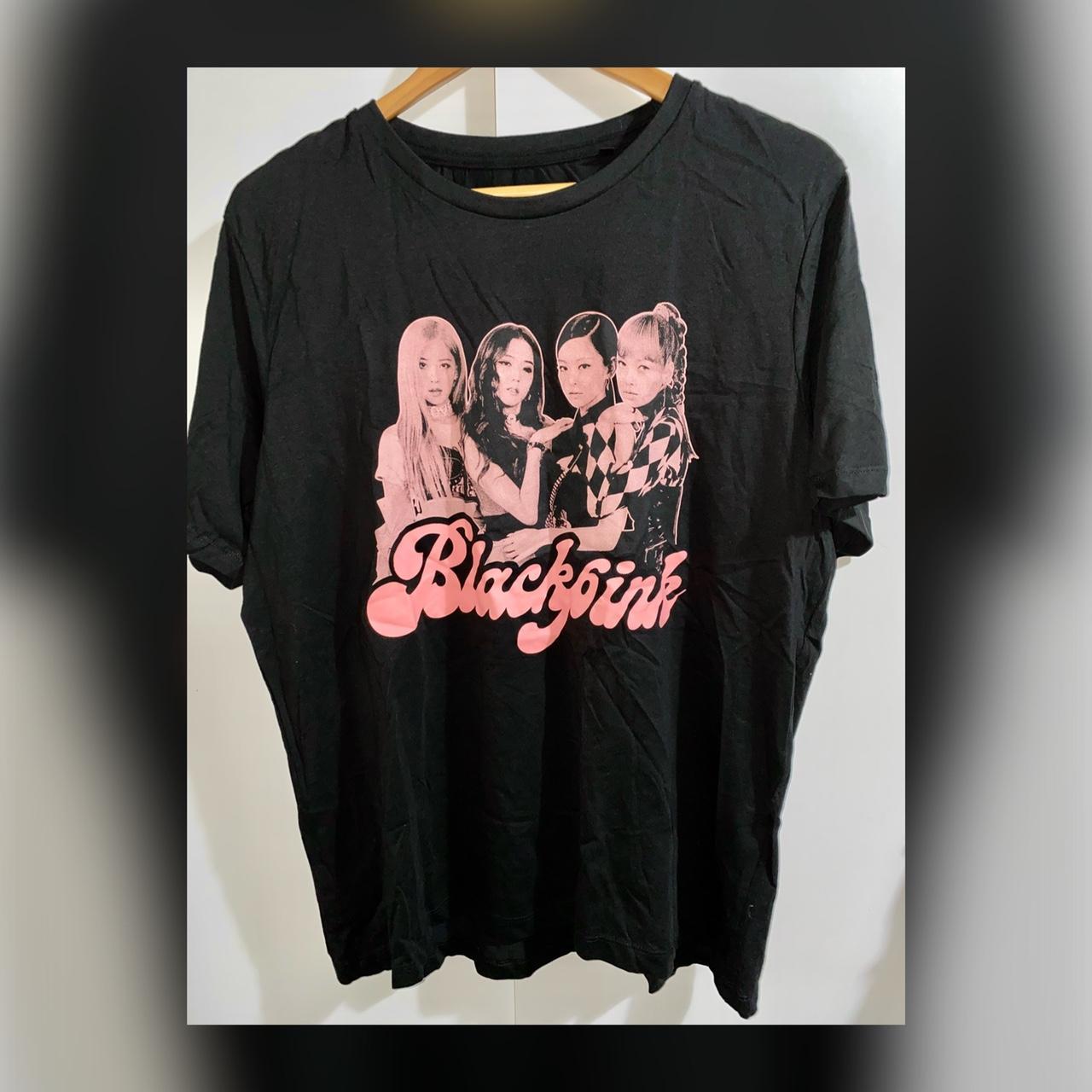 Women's Black and Pink Tshirt Depop