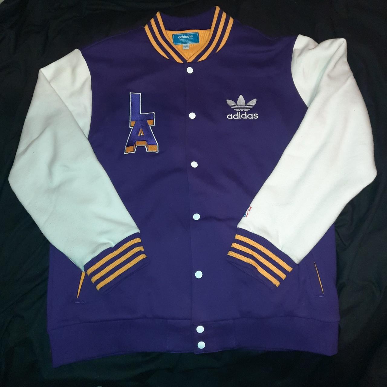 Vintage LA Lakers X Adidas Varsity jacket, Material...