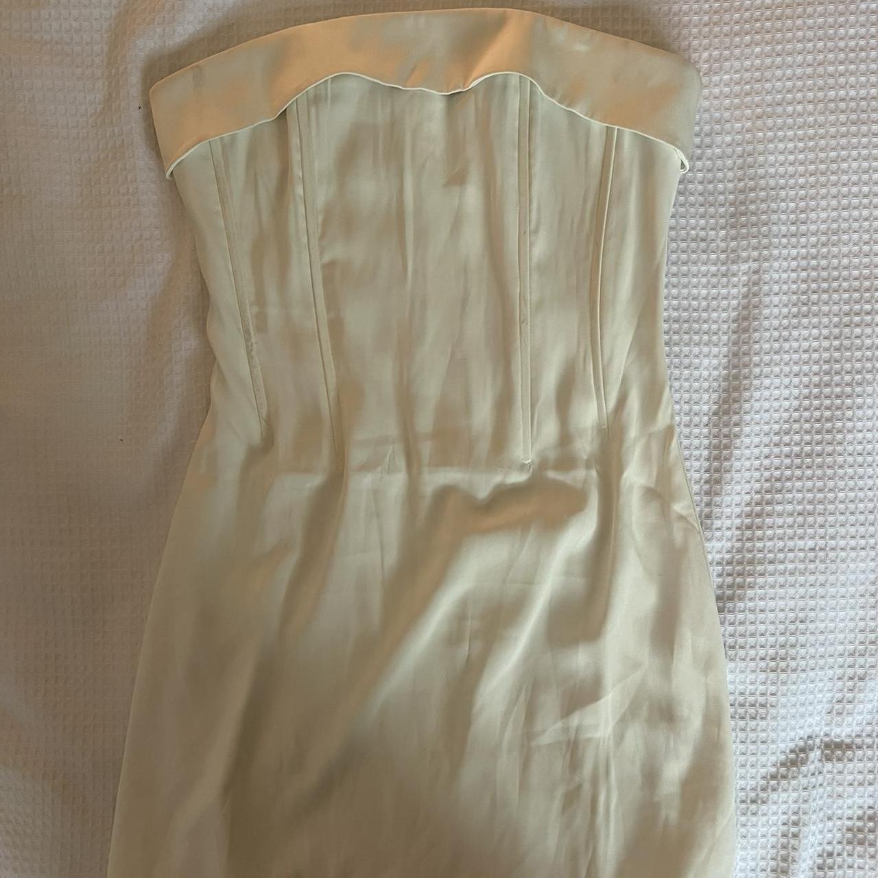 WITH JEAN, Chloe Corset Dress. WHITE! Size S, worn... - Depop