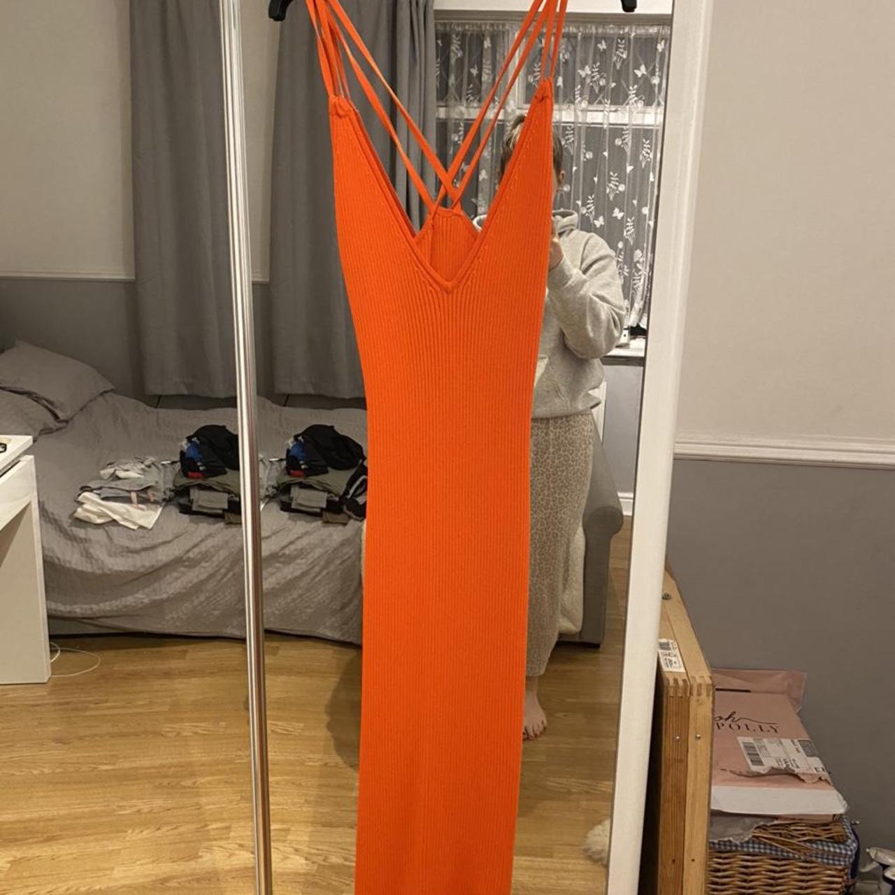 Michael Kors Women's Orange Dress | Depop