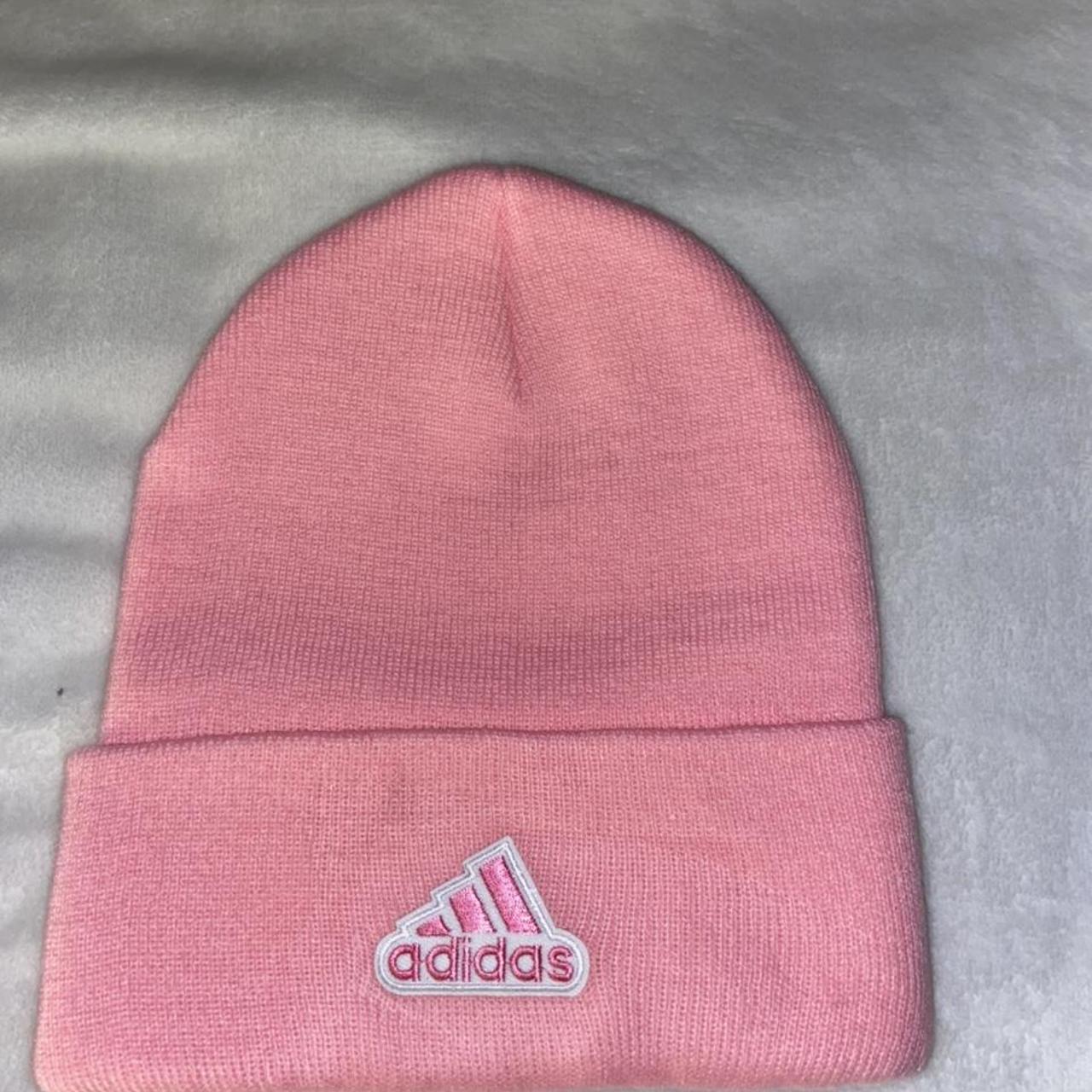 adidas hot pink beanie
