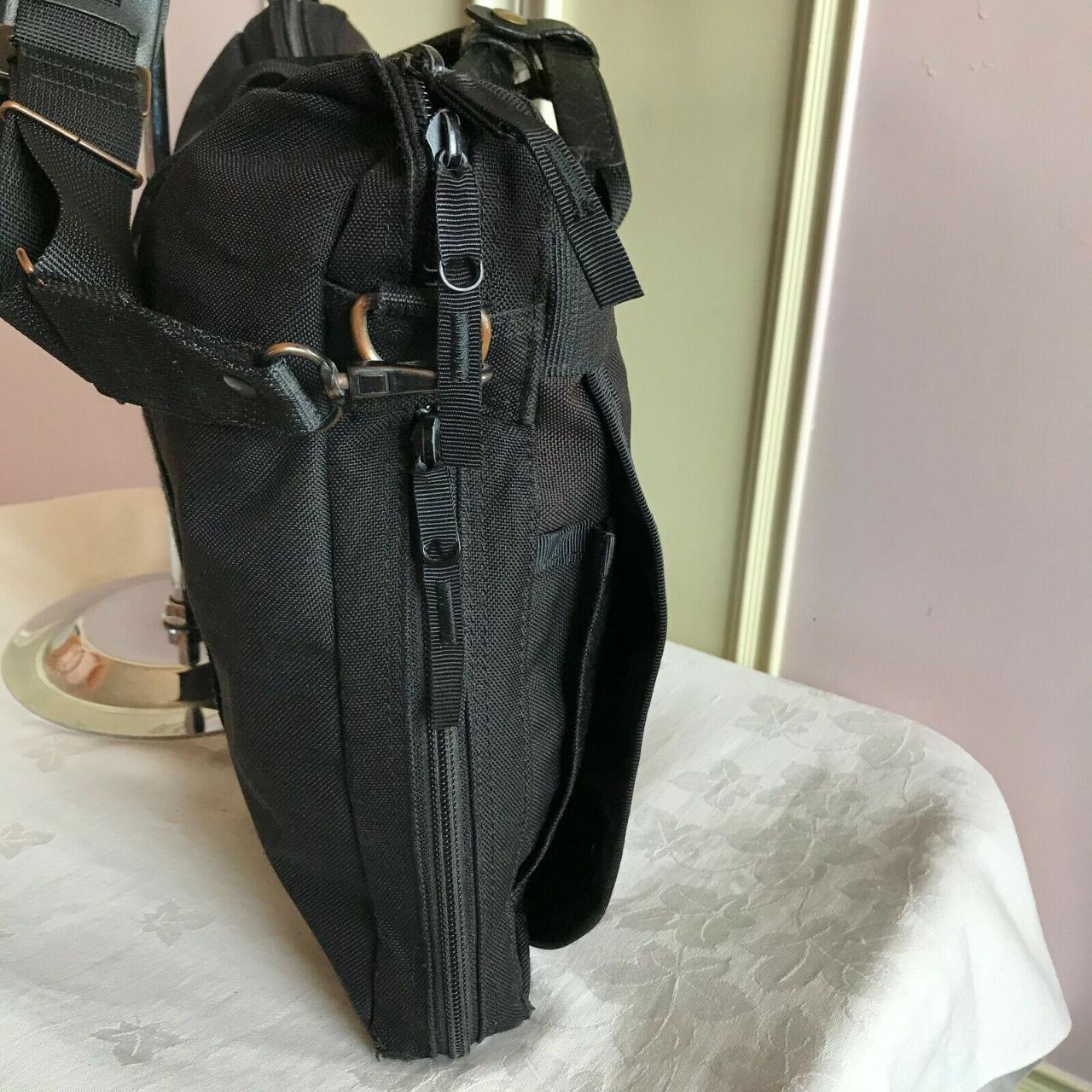 Porter Canvas Briefcase Laptop Shoulder Bag in Black... - Depop