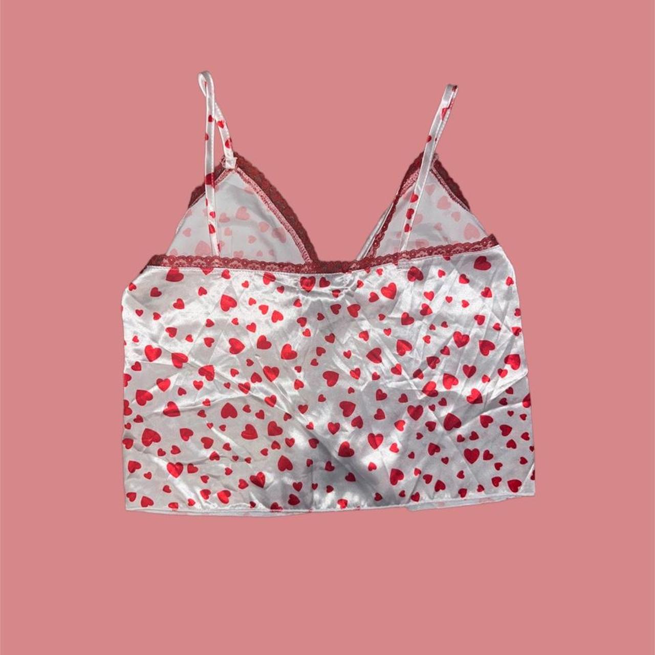 Verge Girl Women's White and Red Croptop Depop