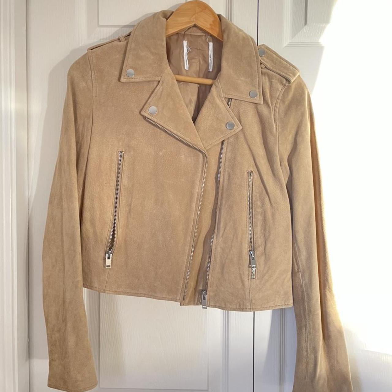 XS-S 100% leather #Mango #jacket - Depop