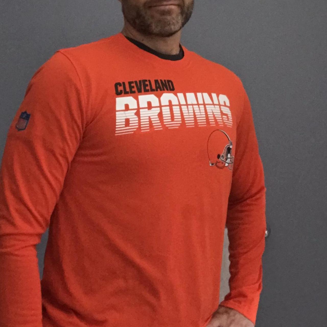 nike cleveland browns long sleeve shirt