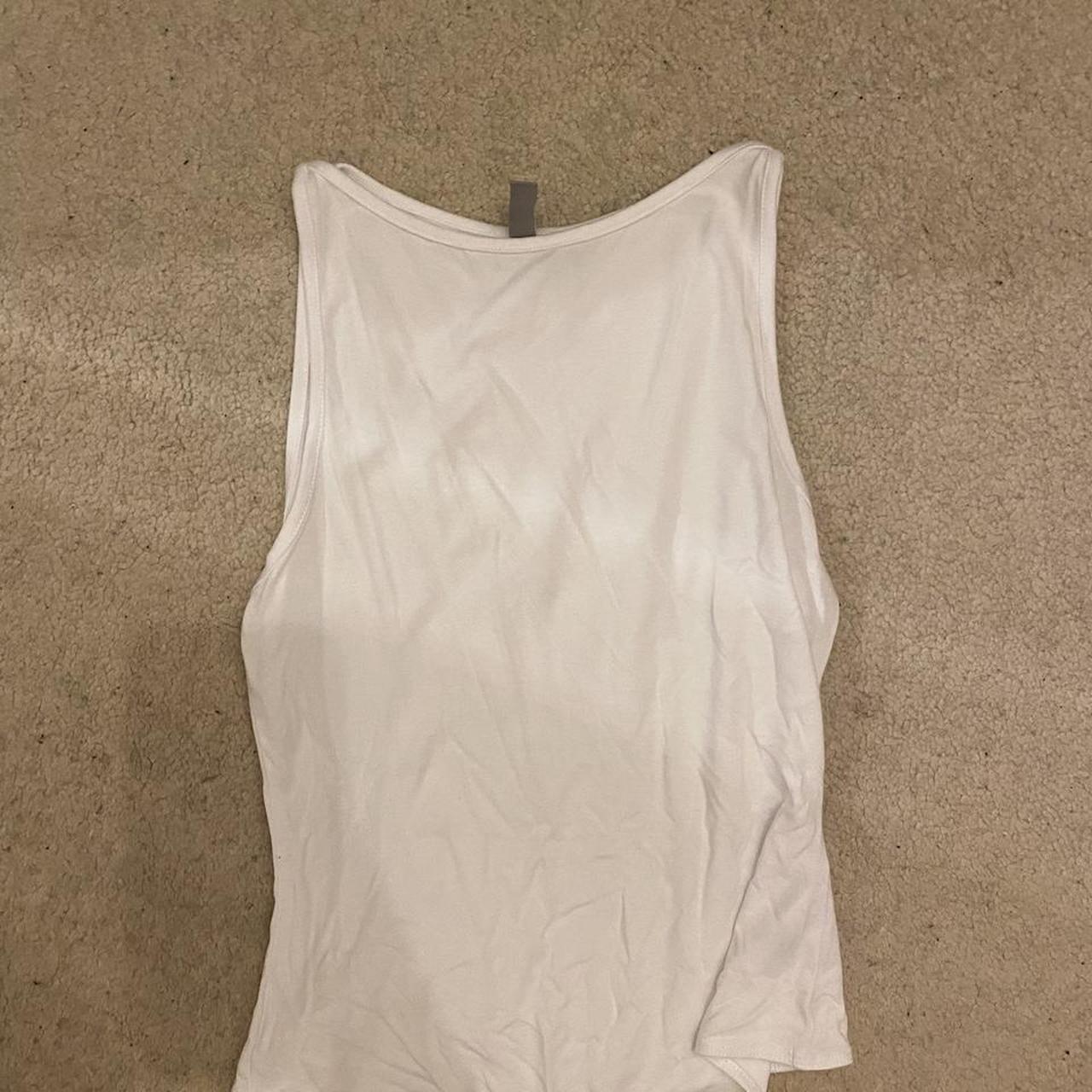 ASOS Women's White Bodysuit | Depop