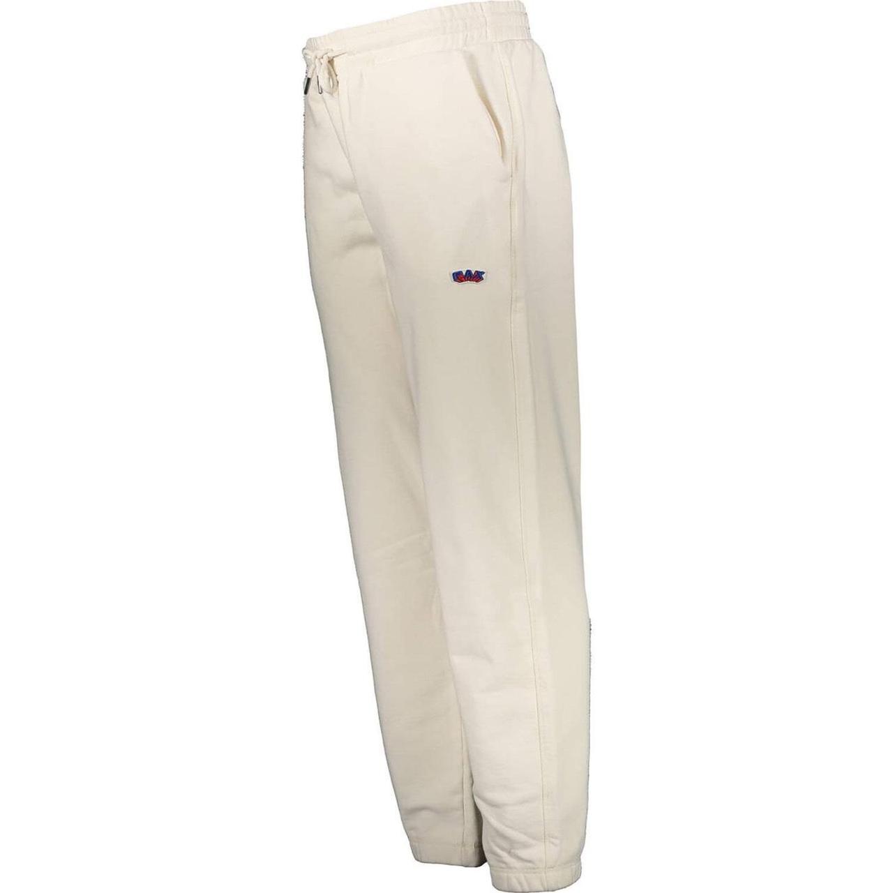 Russell Athletic Cream Tapered Fit Joggers 100... Depop