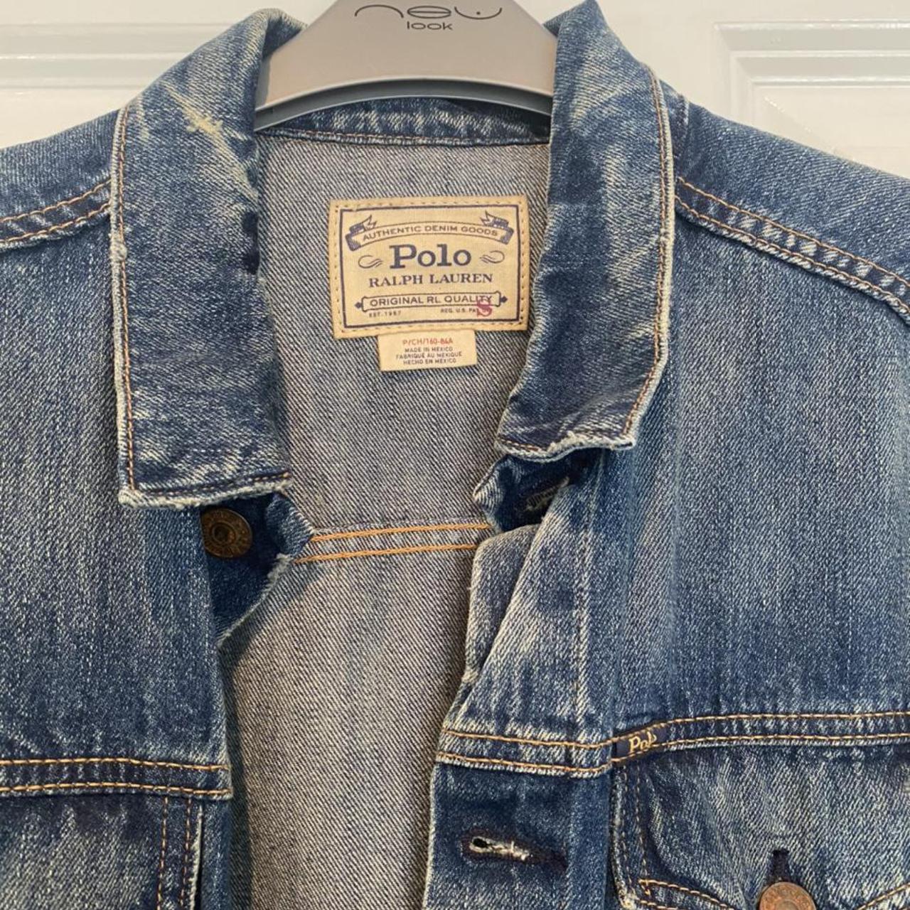 Vintage Polo Ralph Lauren denim jacket Wool flannel - Depop