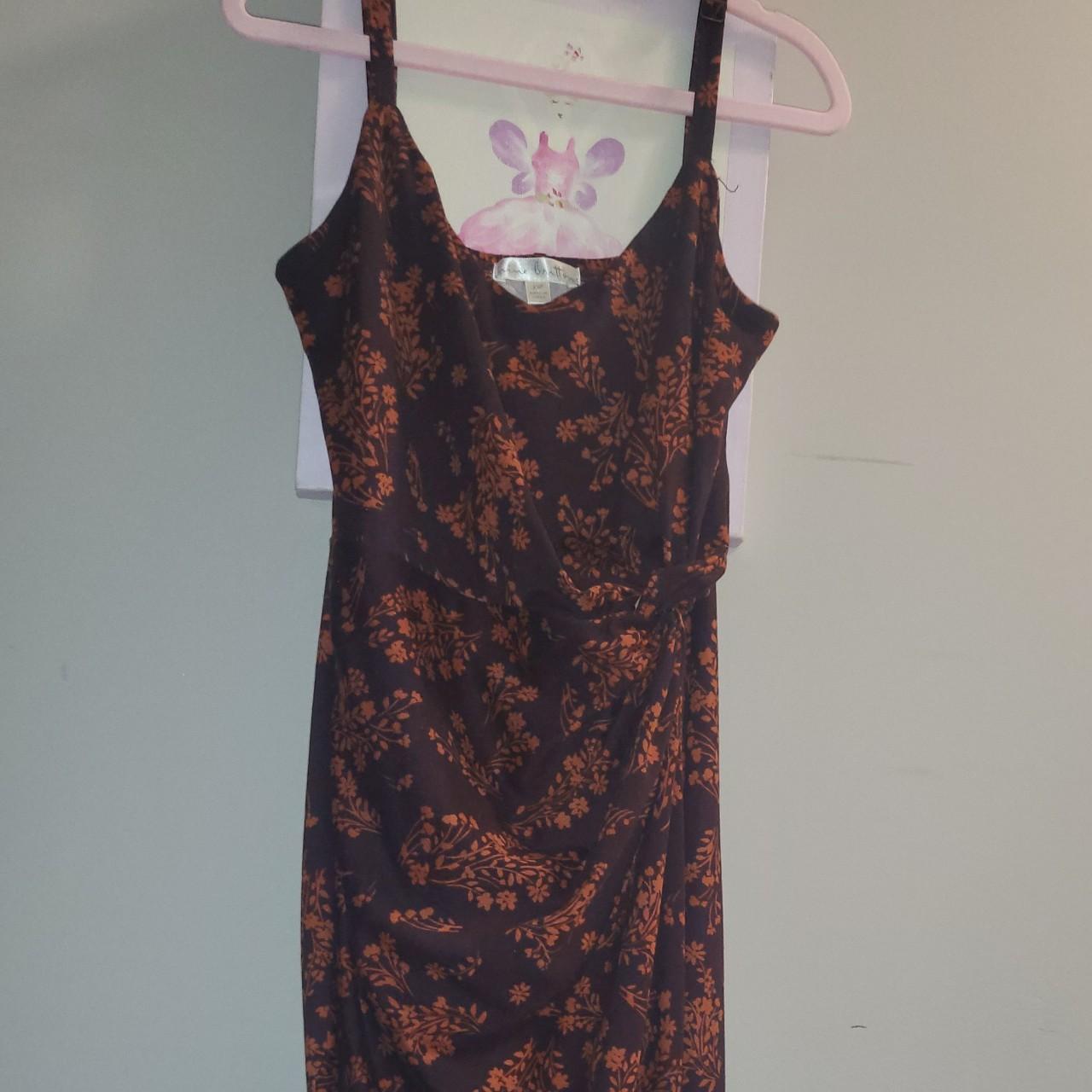 Women's Burgundy Dress | Depop