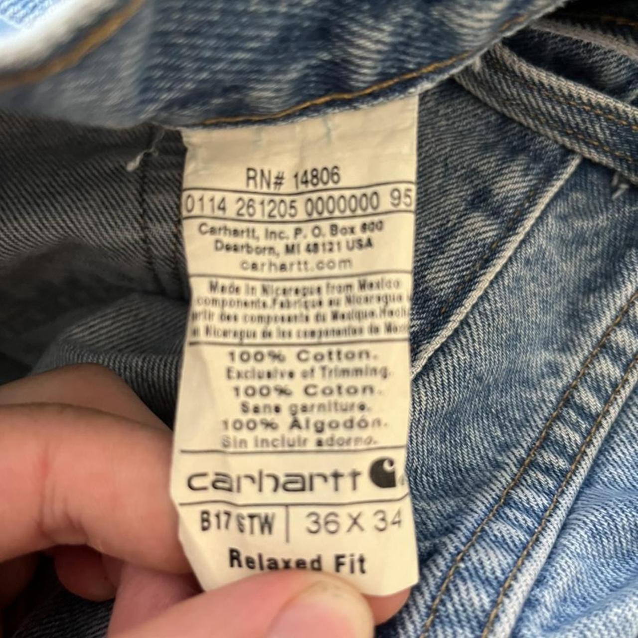 ♻️ Item: Vintage Carhartt jeans denim slightly... - Depop