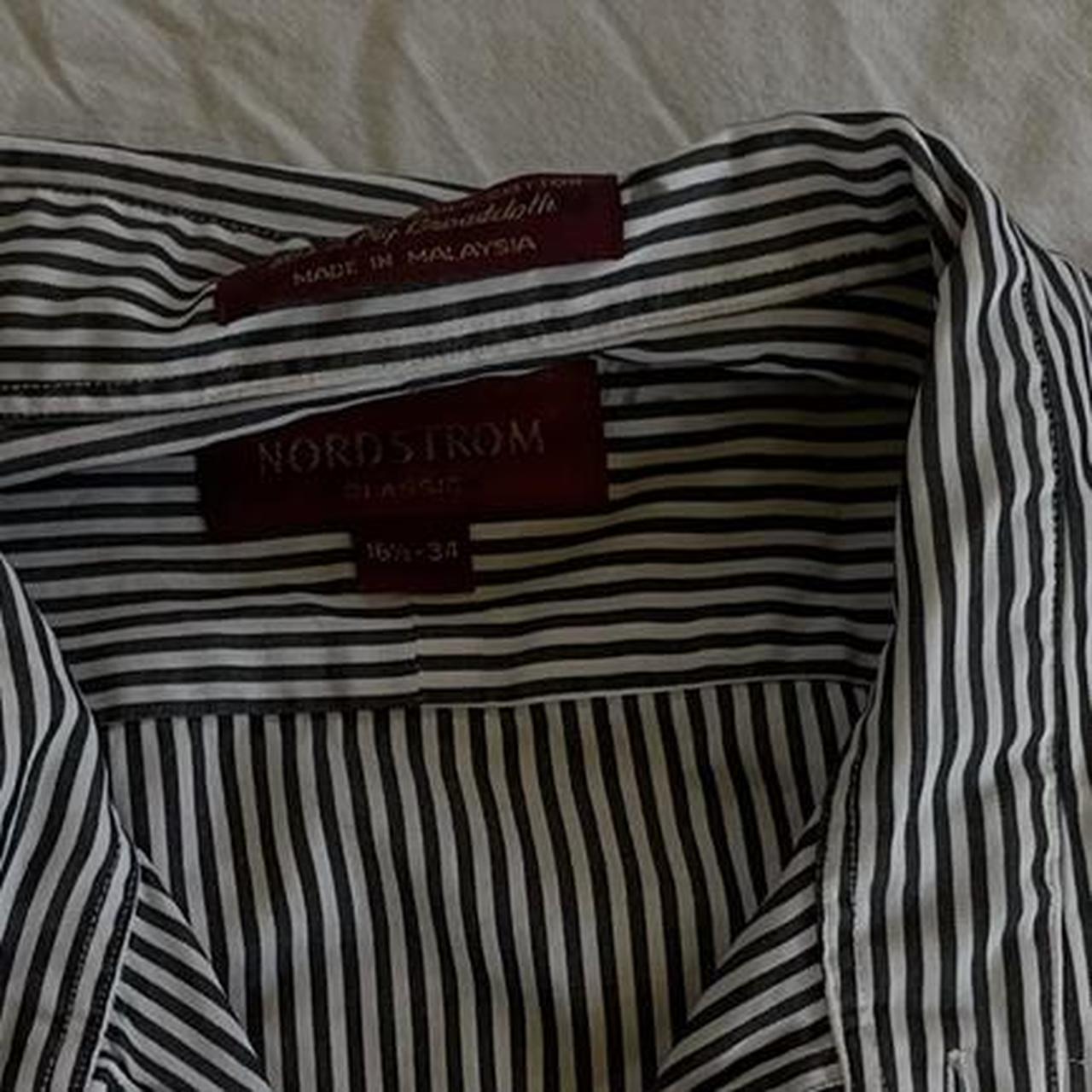 Nordstrom Men's Grey and White Shirt Depop