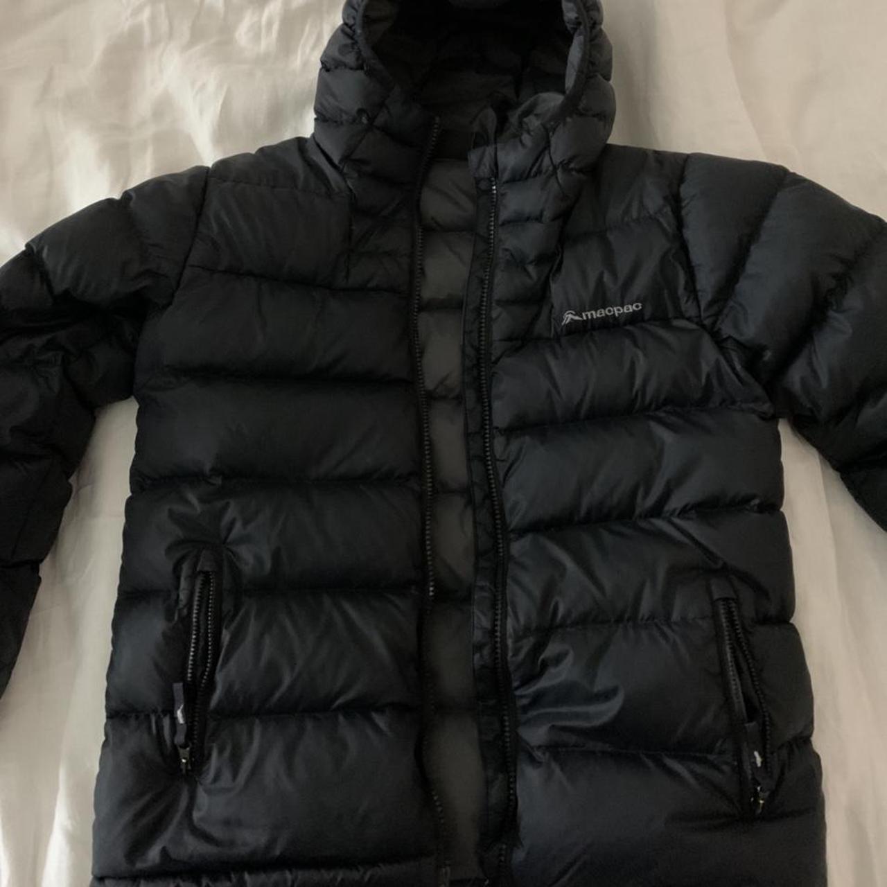 Black MacPac jacket Size 10 kids but will fit an... - Depop