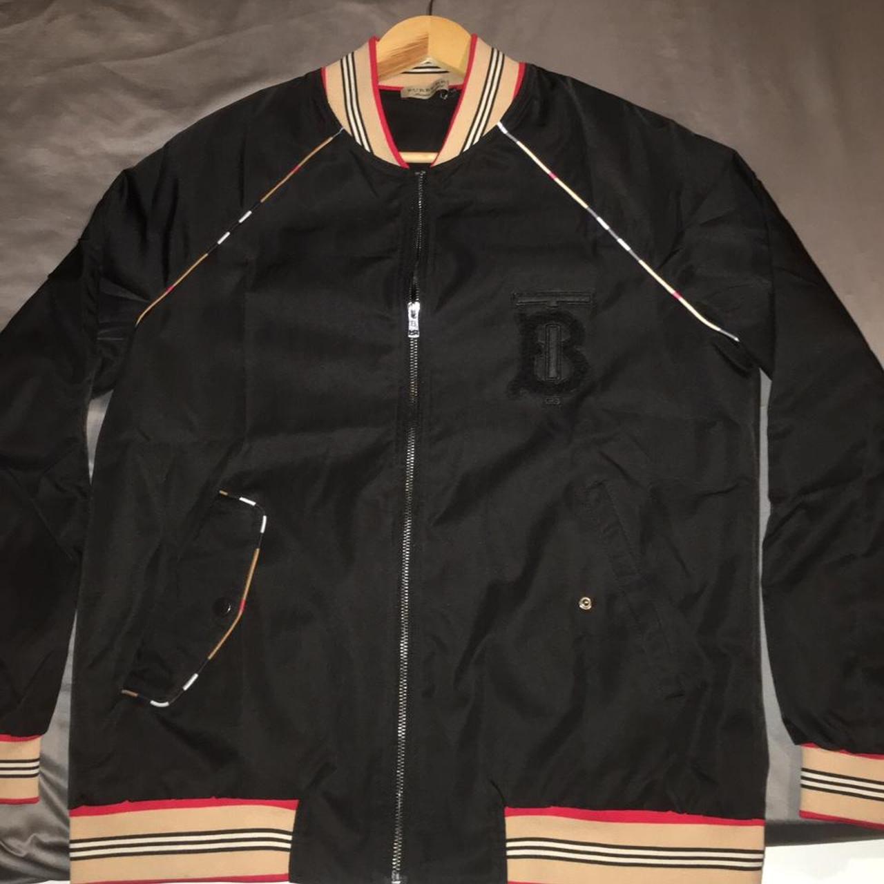 Thomas Burberry vintage bomber jacket, in extremely... - Depop