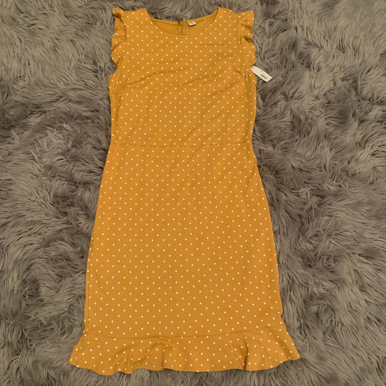 old navy mustard yellow dress