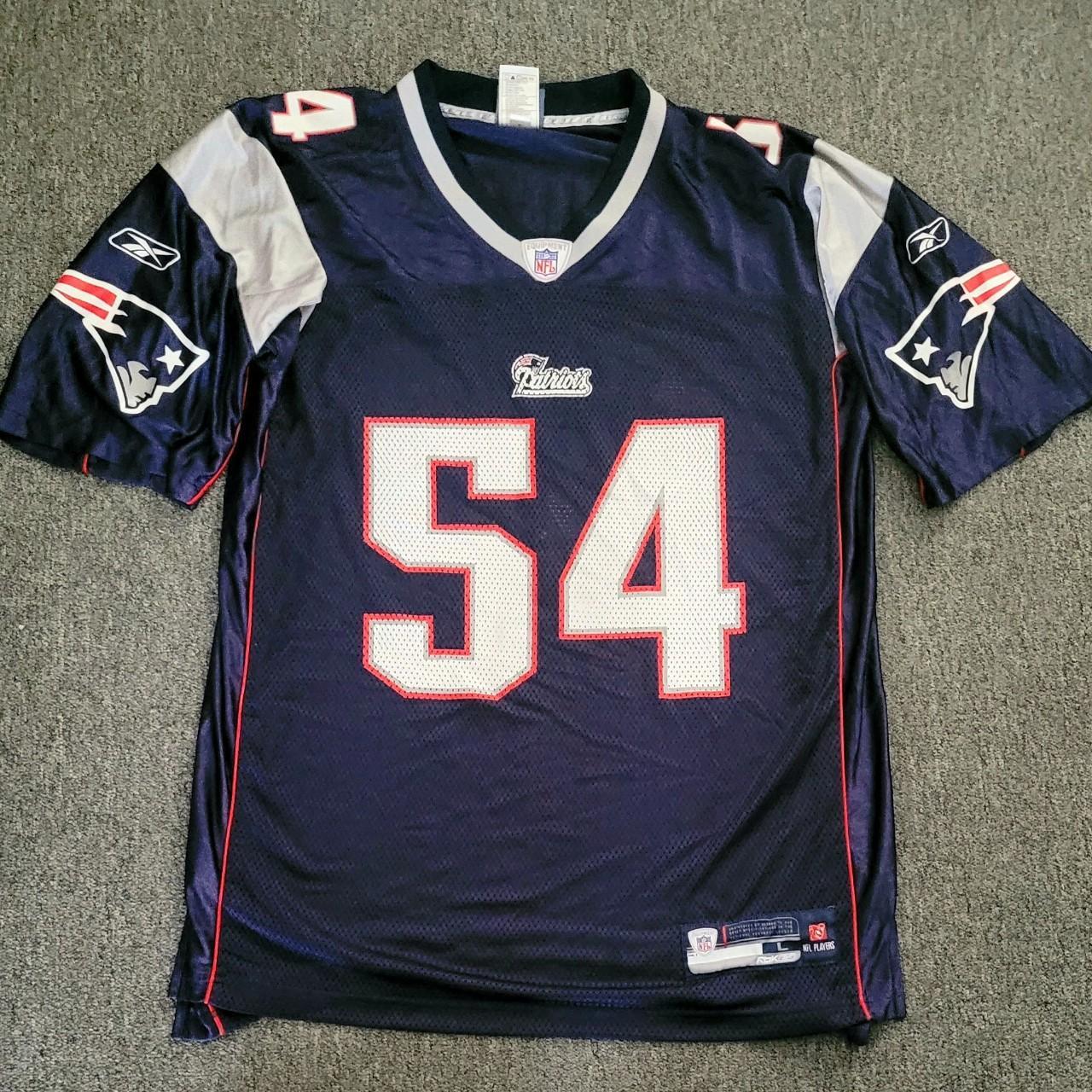 Vintage Tedy Bruschi New England Patriots navy - Depop