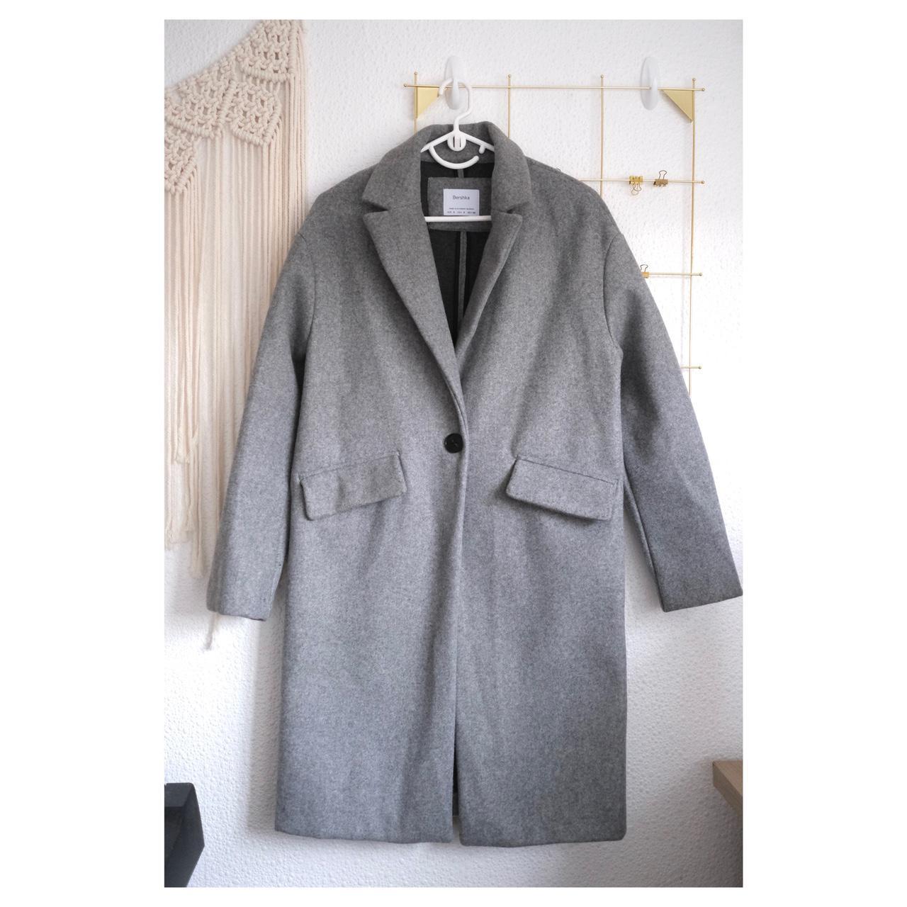 Bershka tailored coat in grey 🌼 Size: Small / UK... - Depop