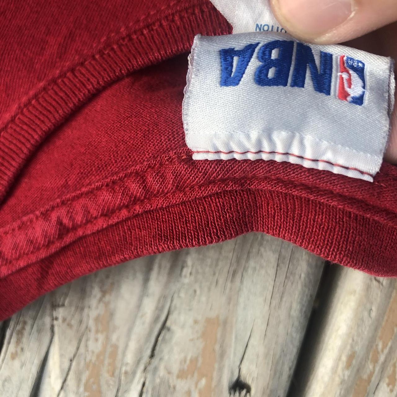 NBA Men's Burgundy and Orange T-shirt (3)