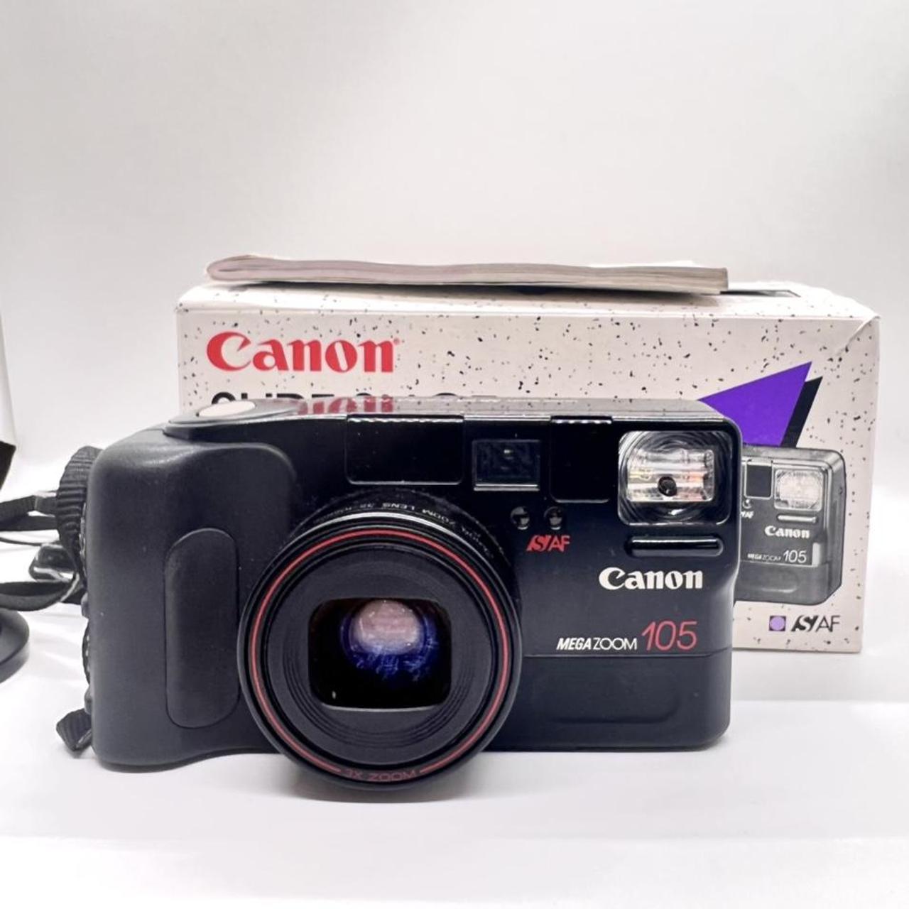 Canon Mega Zoom 105 AF 35mm film camera Mint... - Depop