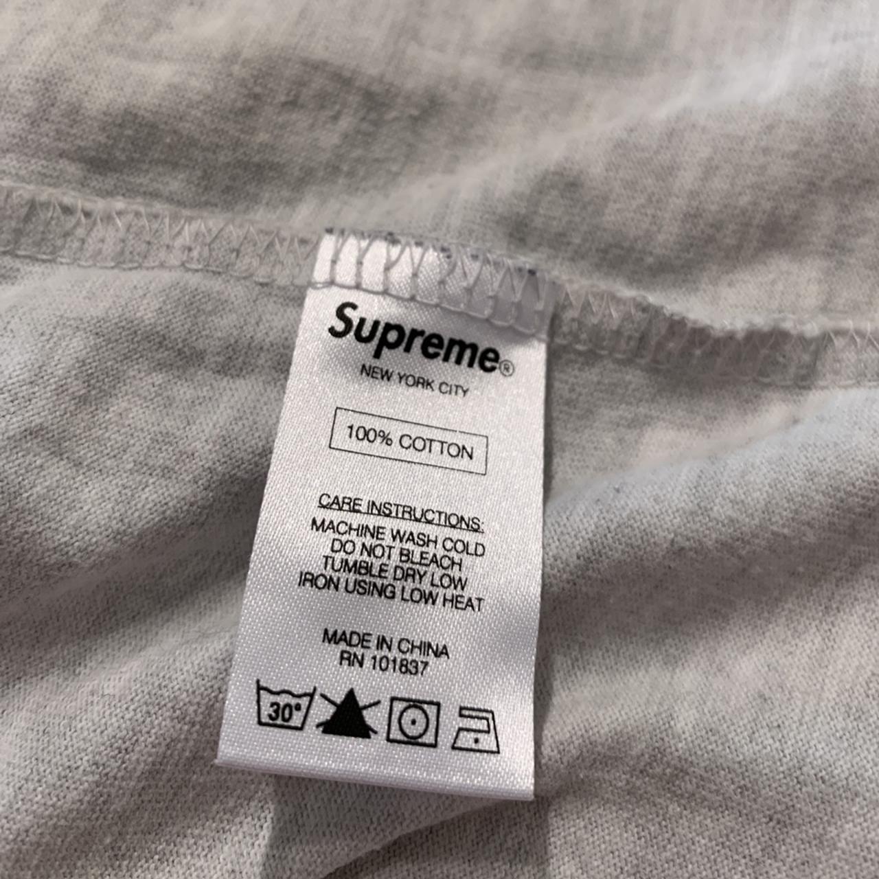 Supreme Small Box Logo Tee Ash Heather Grey /... - Depop