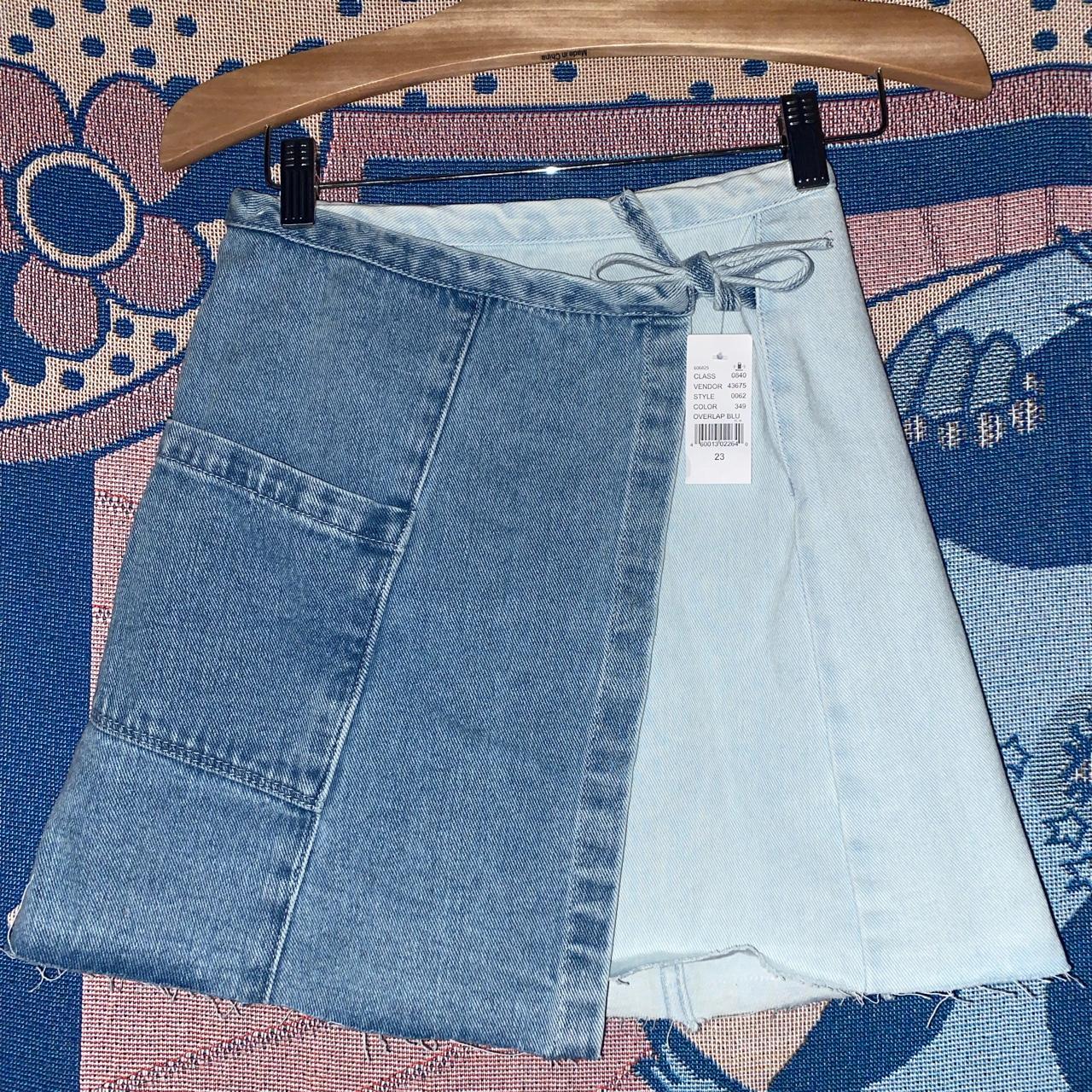 Urban Revivo denim mini skirt in light blue | ASOS