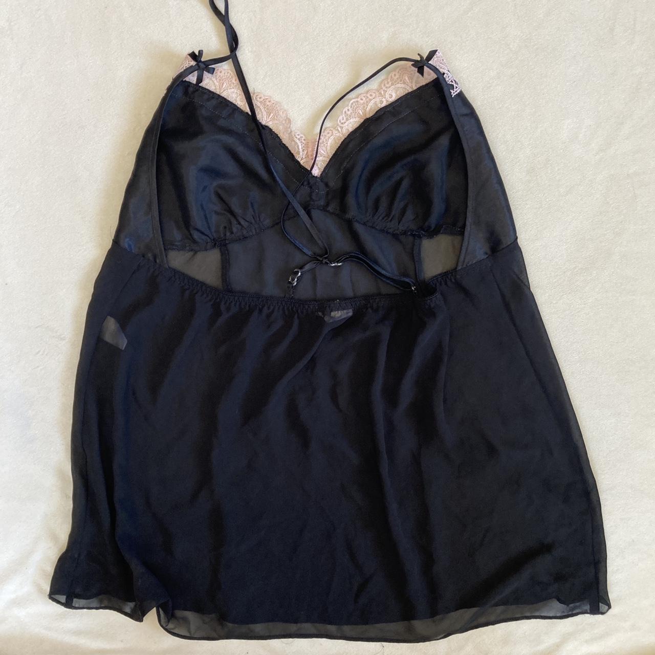 Product Image 3 - Black & Pink Satin Lace