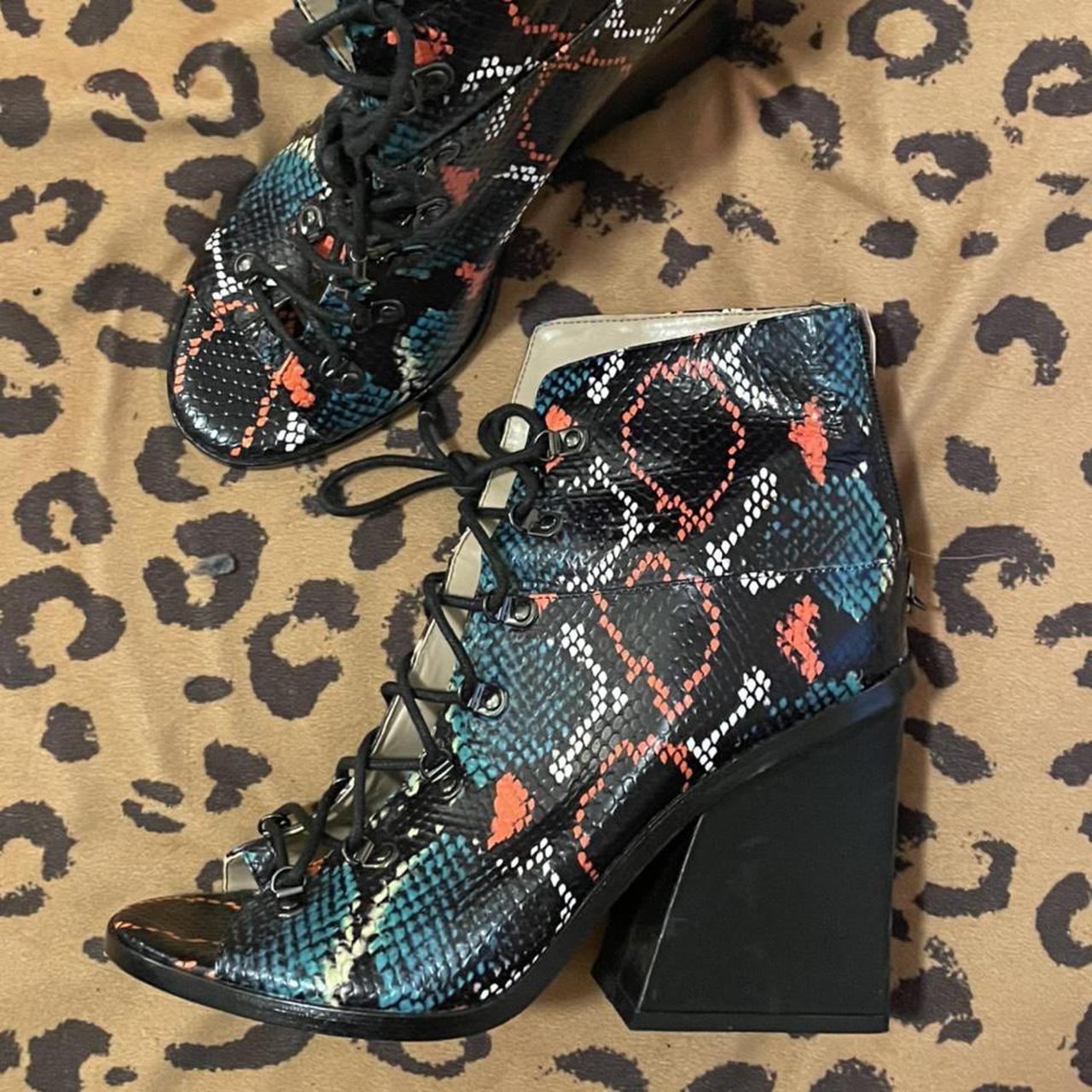 Bcbg 2025 snakeskin booties