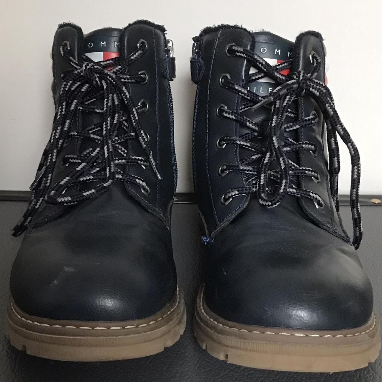 navy blue tommy hilfiger boots