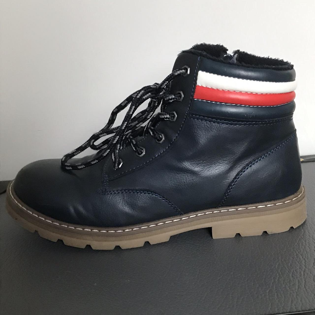 navy blue tommy hilfiger boots