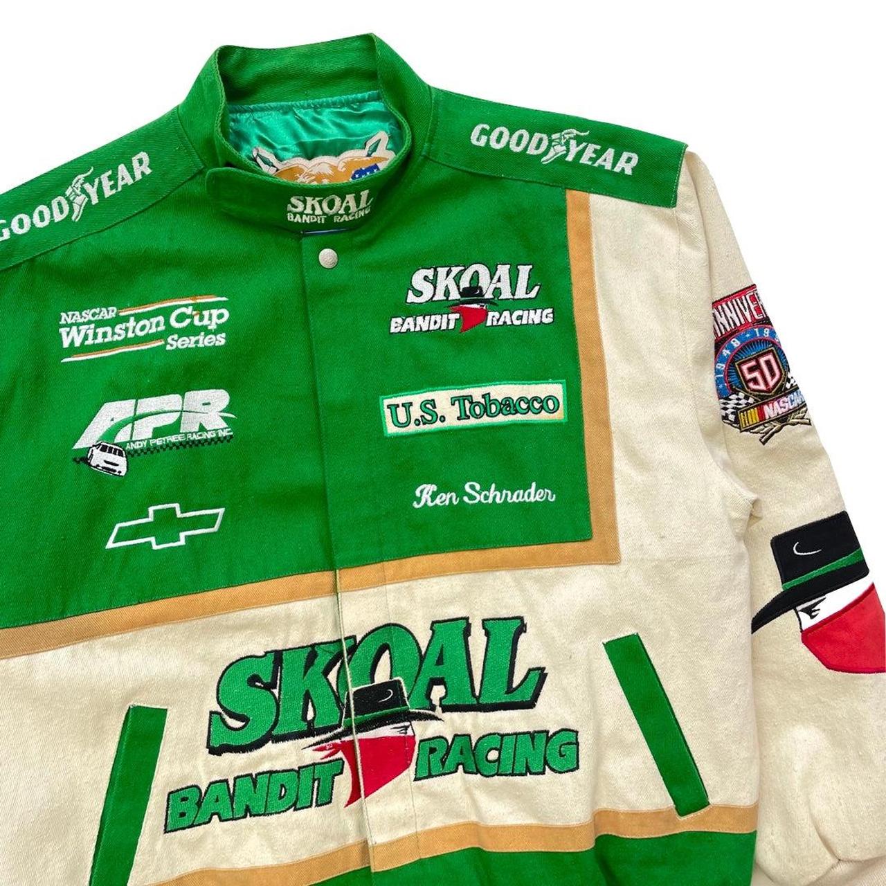 Vintage Skoal NASCAR racing jacket, size medium in... - Depop